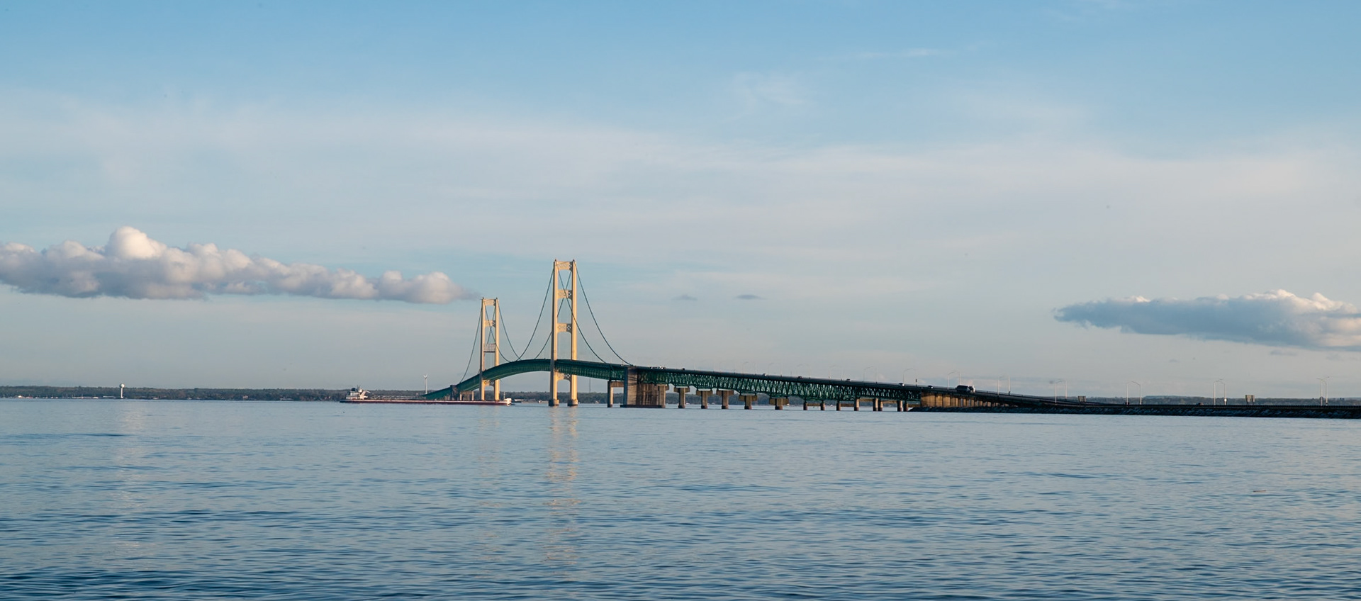 A Freighter Passes Underneath: First shot from a week spent exploring the UP with the oldest kids. Our first night we fufilled a dream of 15 years of seeing the bridge at night by camping in Straits State Park.