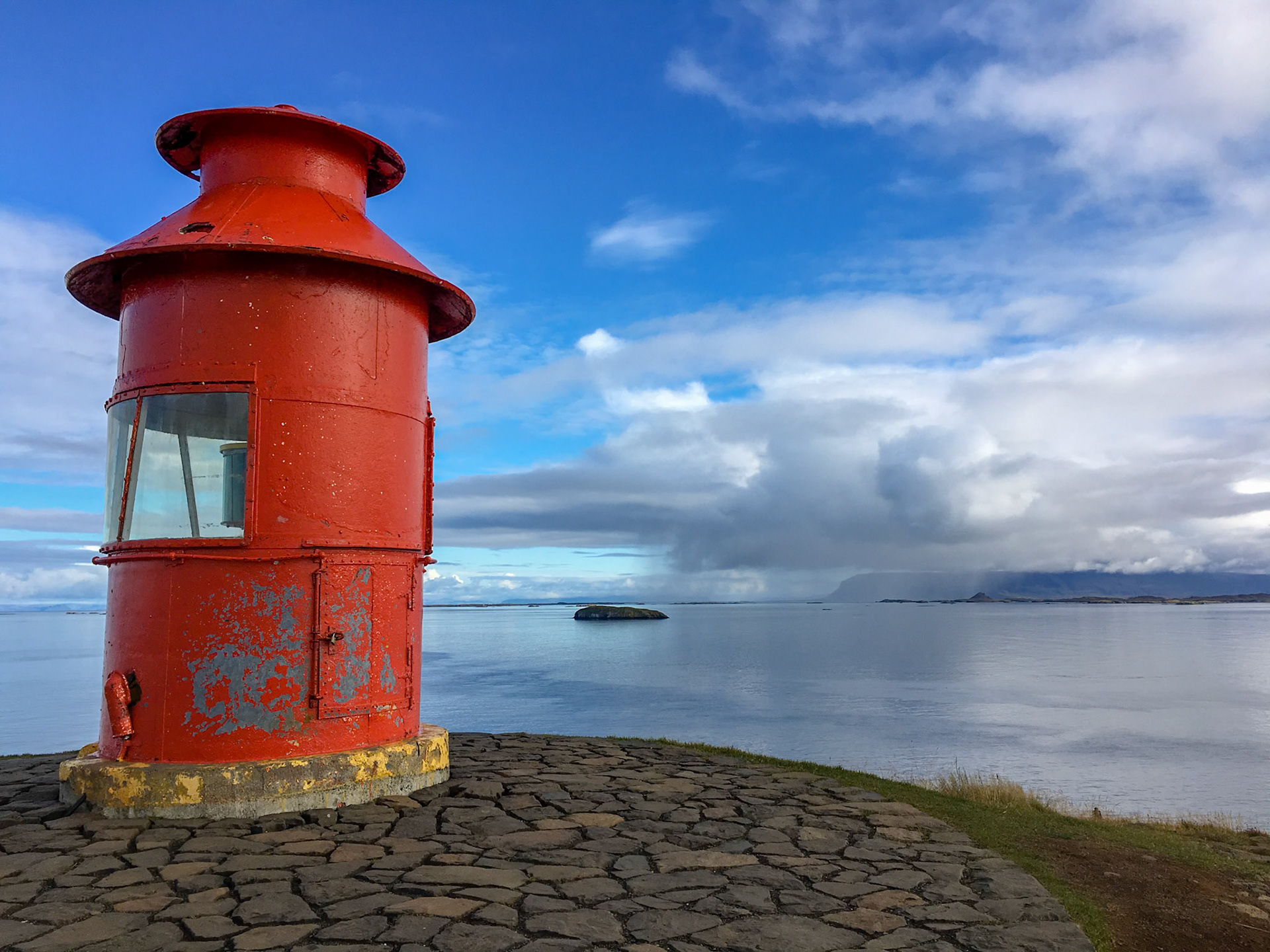 A Lighthouse looks out
