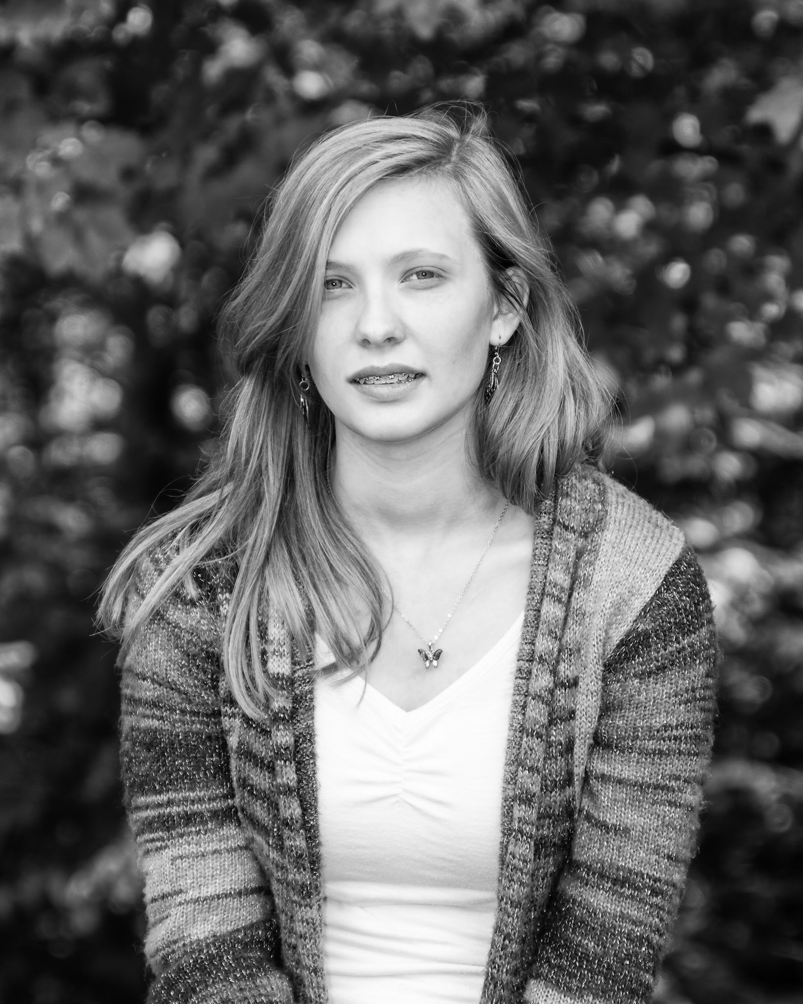 Portrait in the Woods (B&amp;W): More rework of some older portraits using new techniques.