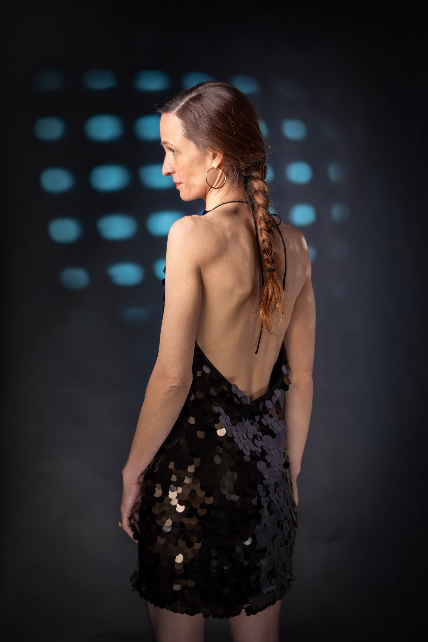 Midnight Edge - Fatal Attraction: Shimmering sequins and a profile that cuts through the haze. Some traces are impossible to erase; some glances are impossible to forget.