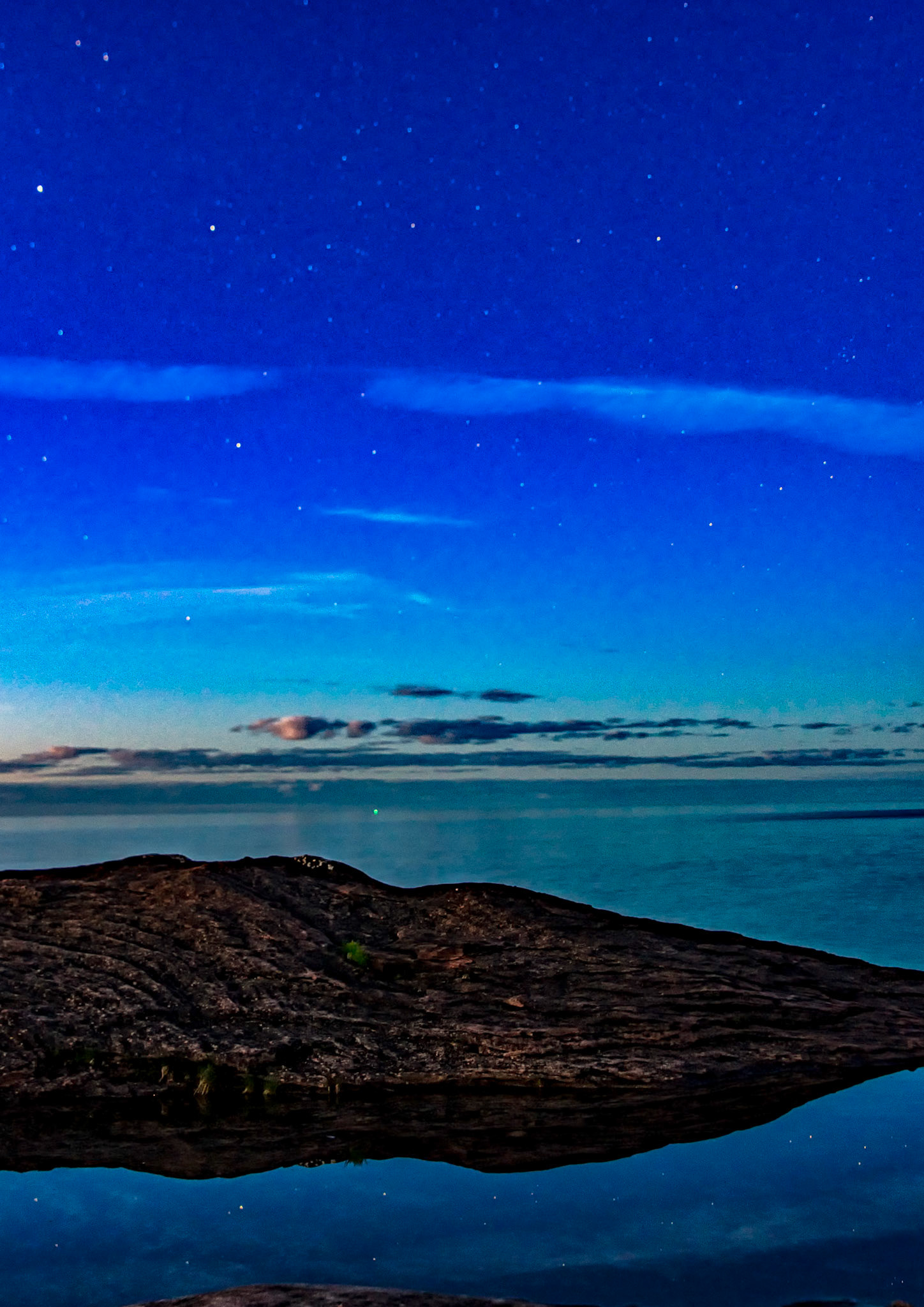 Reflections as the stars come out