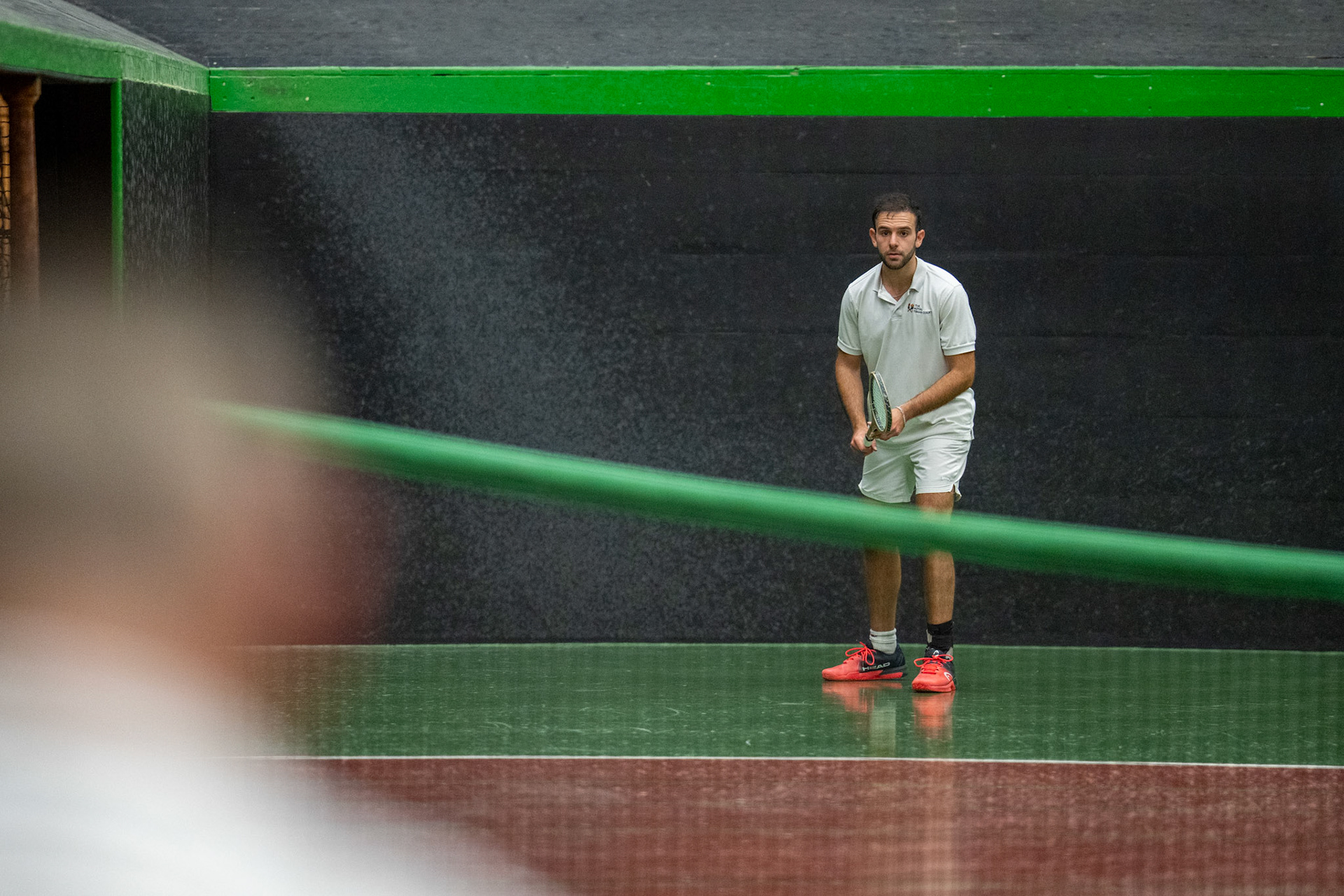 Mark Hobbs serving to Jack Josephs