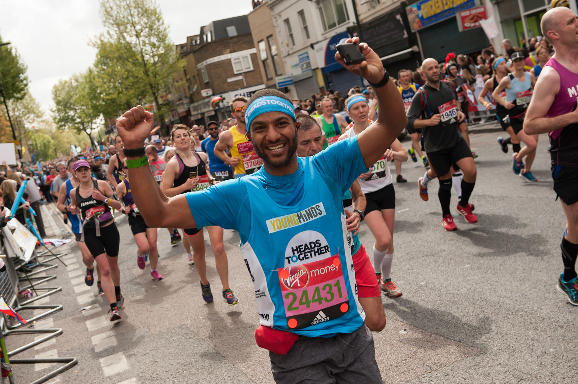 Sean Fletcher runs the London Marathon