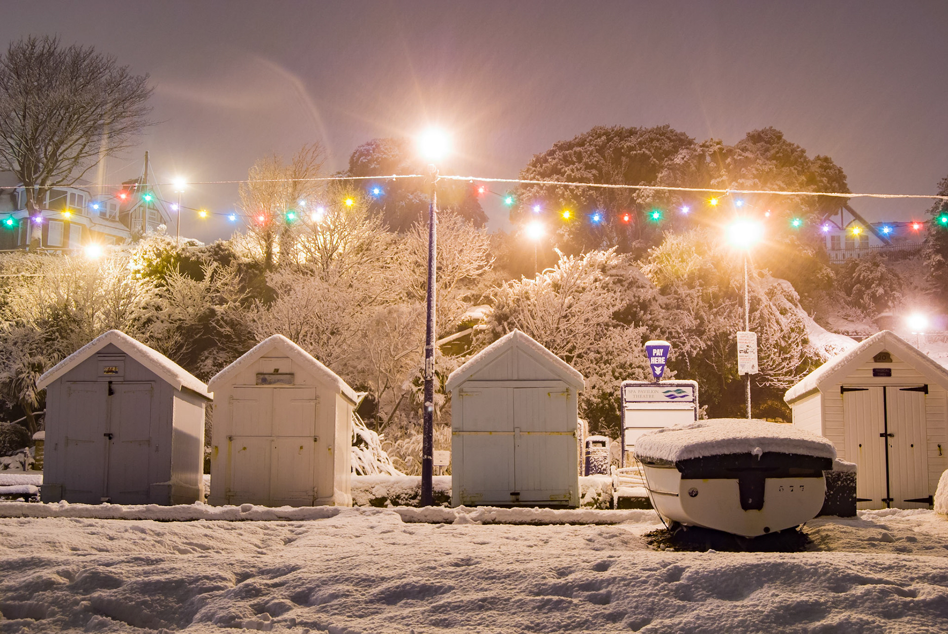Felixstowe in the Snow