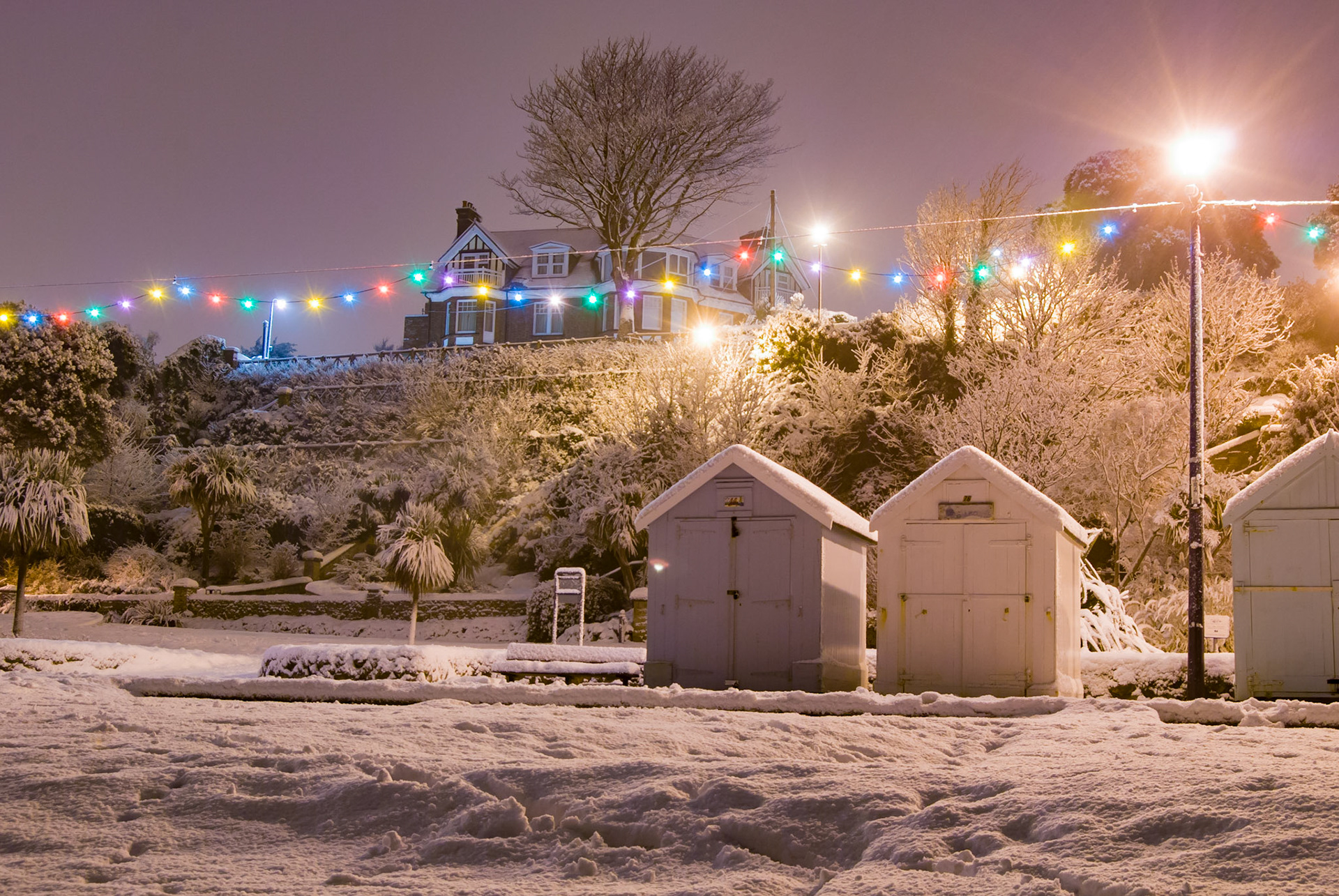 Felixstowe in the Snow