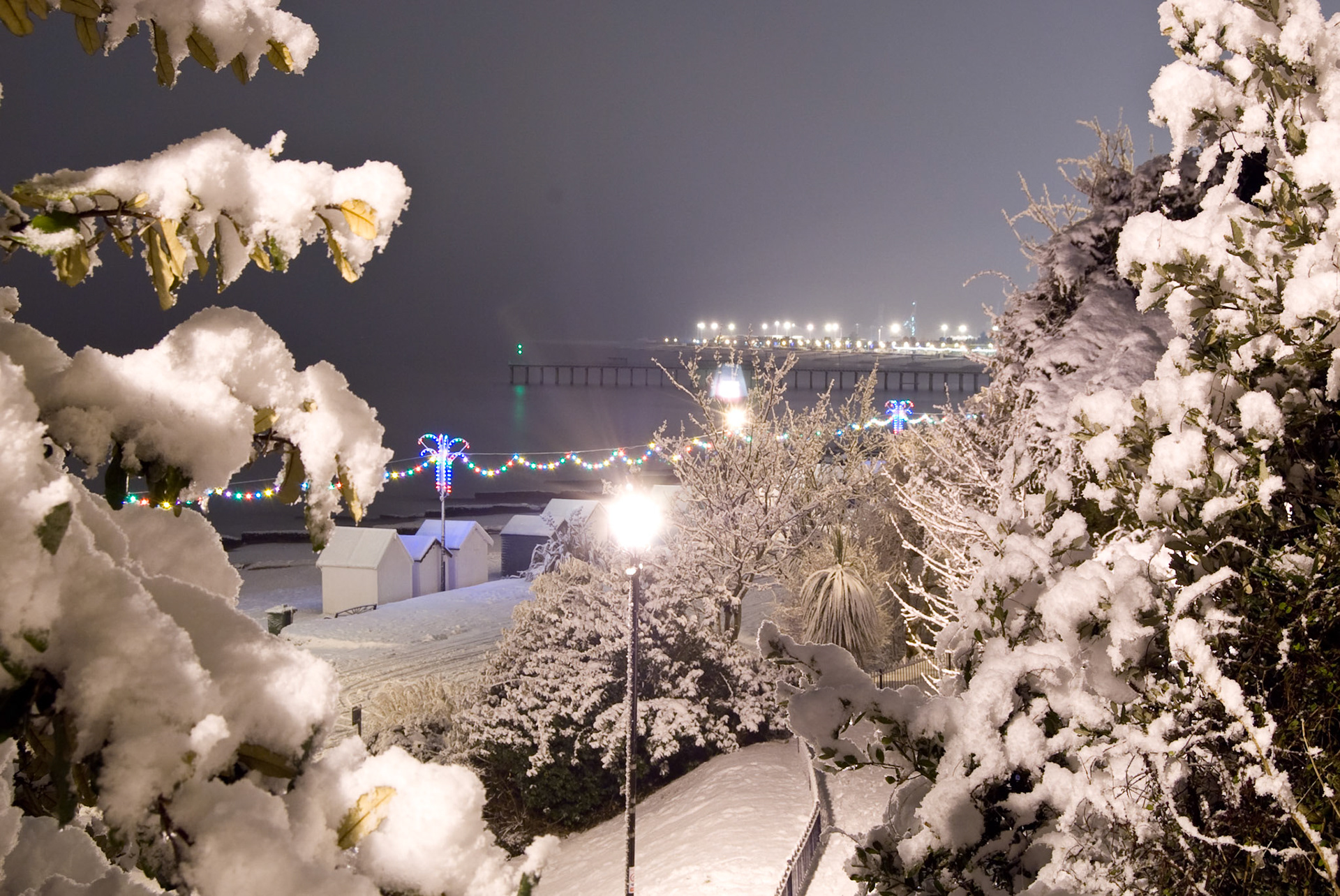 Felixstowe in the Snow