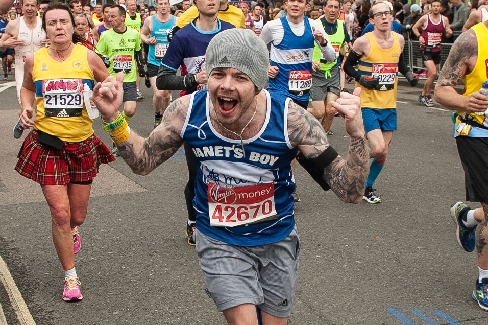 Mind charity runners at the Virgin London Marathon