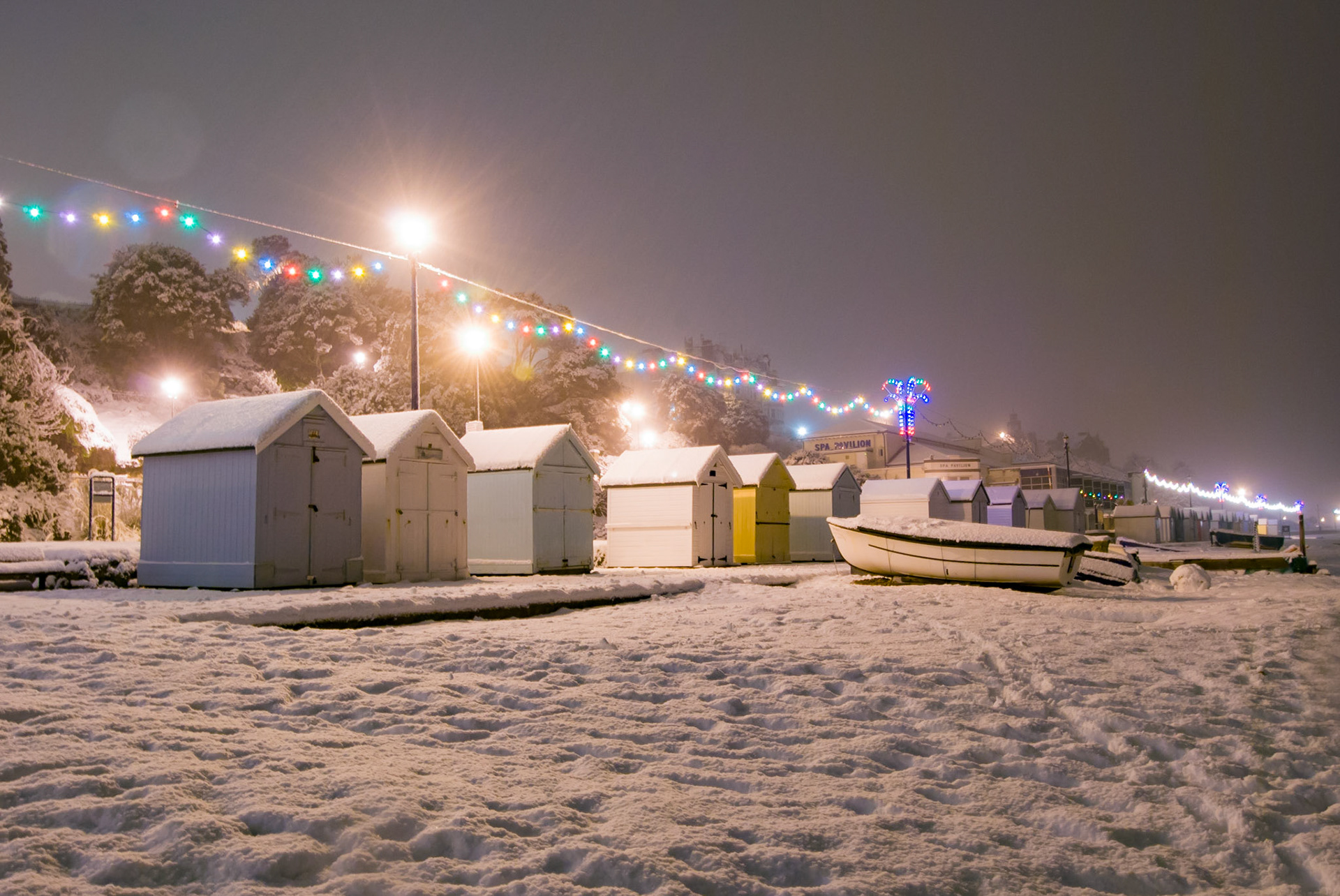Felixstowe in the Snow