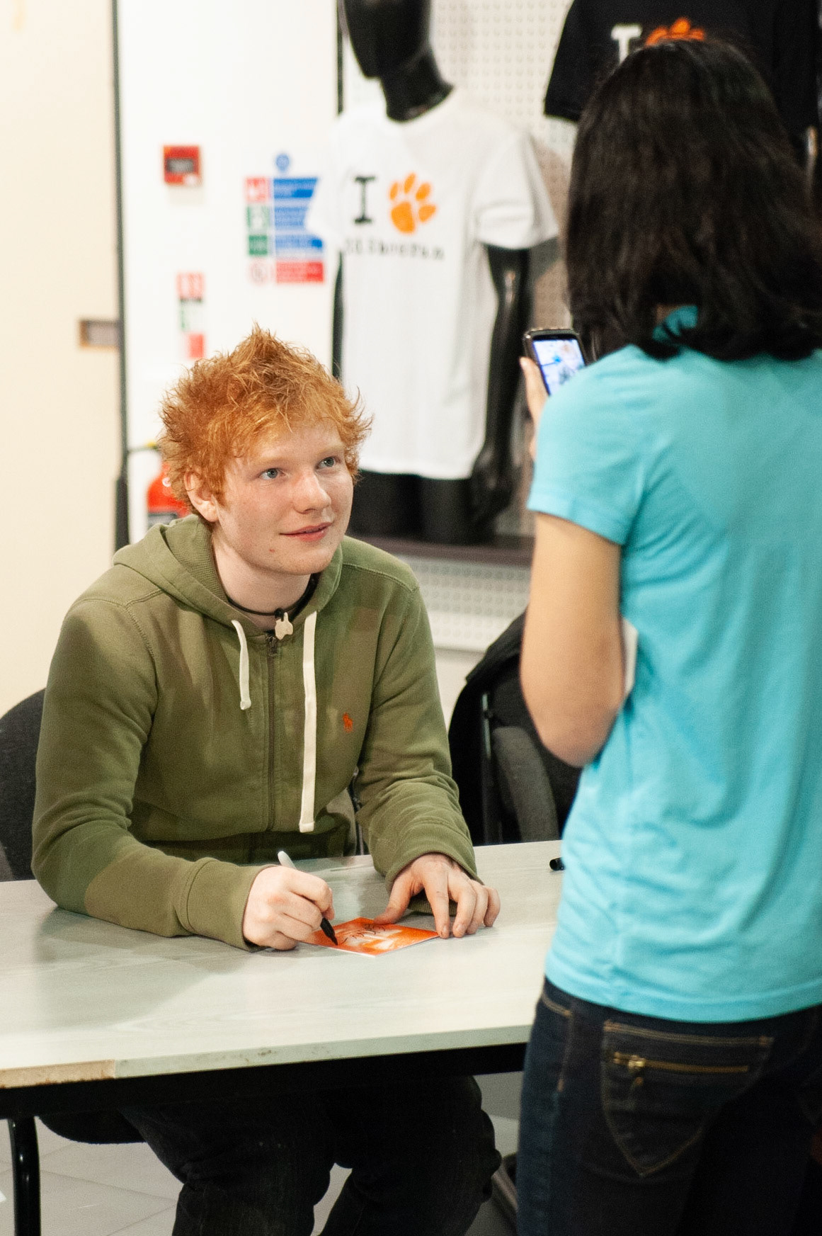 Ed Sheeran at the launch of his album + at HMV Ipswich on Sunday 11 September 2011
