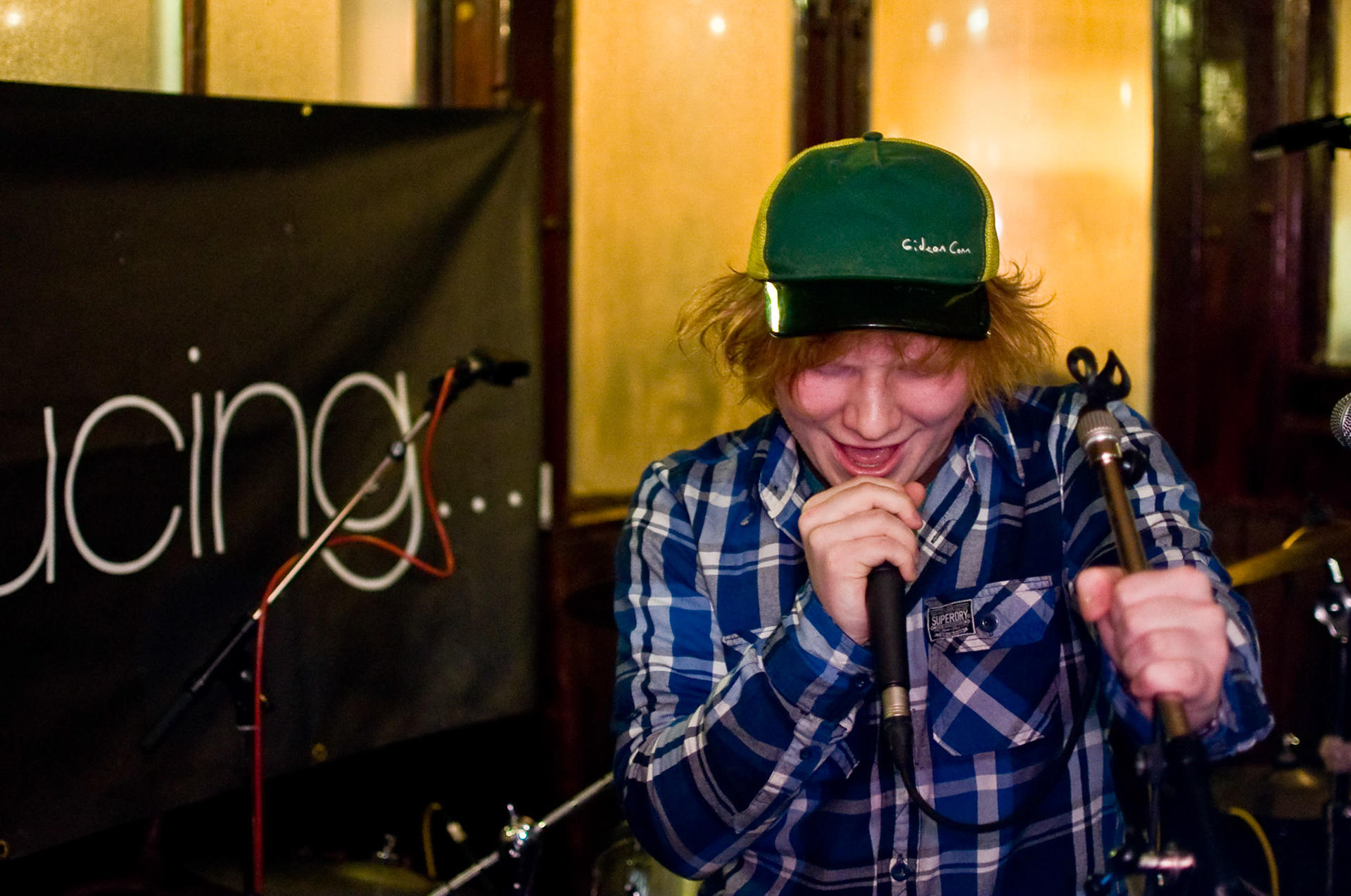 Ed Sheeran performing for BBC Suffolk Introducing at The Anchor, Woodbridge on 4 February 2010.Must not be used without permission.Copyright Ben Matthews.