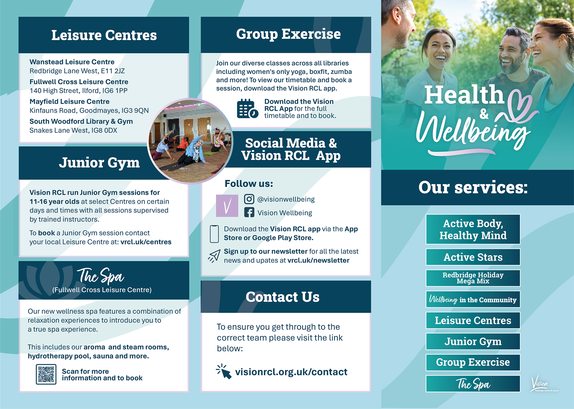 Health & Wellbeing Brochure - for distribution during campaign (Front)