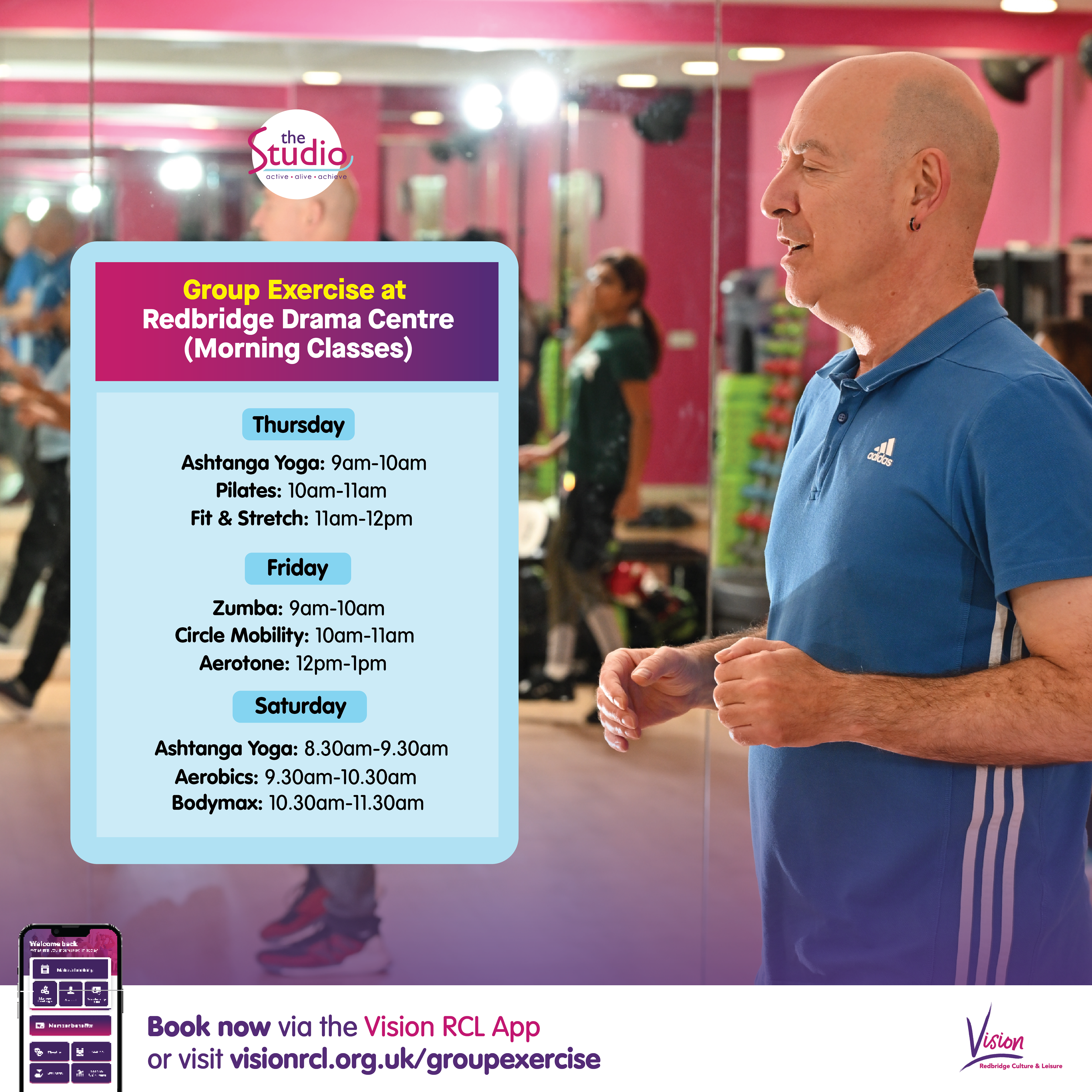 IG - Group exercise timetable