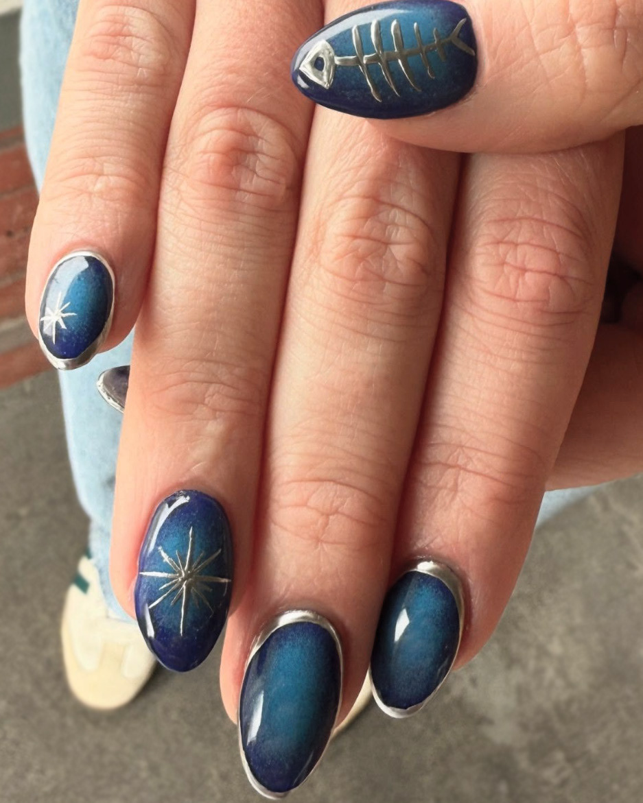 Eleanor | Blue Aura Fish Skeleton