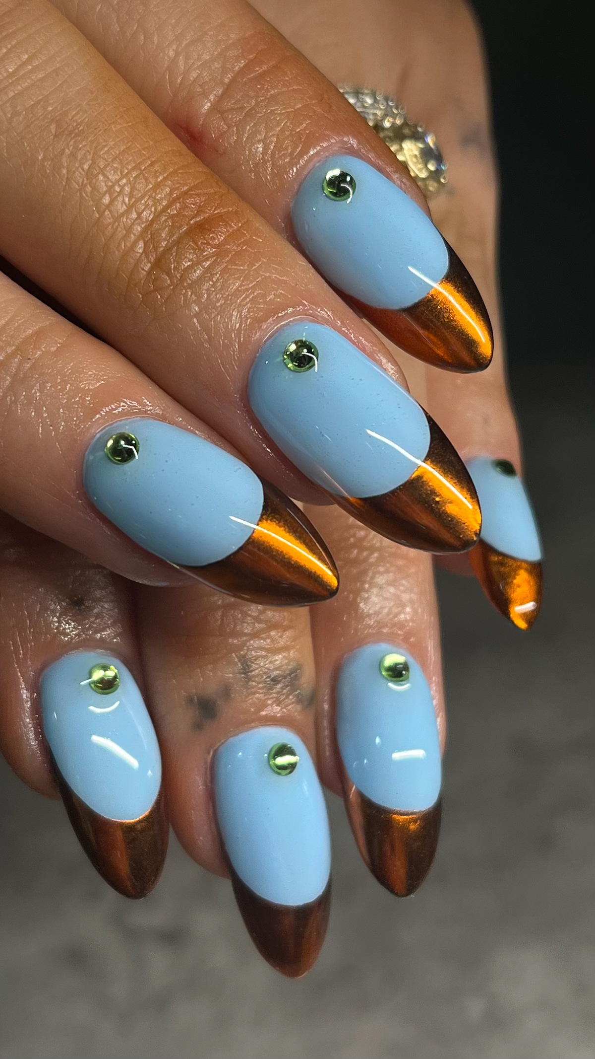 Georgia | Chrome French Tips