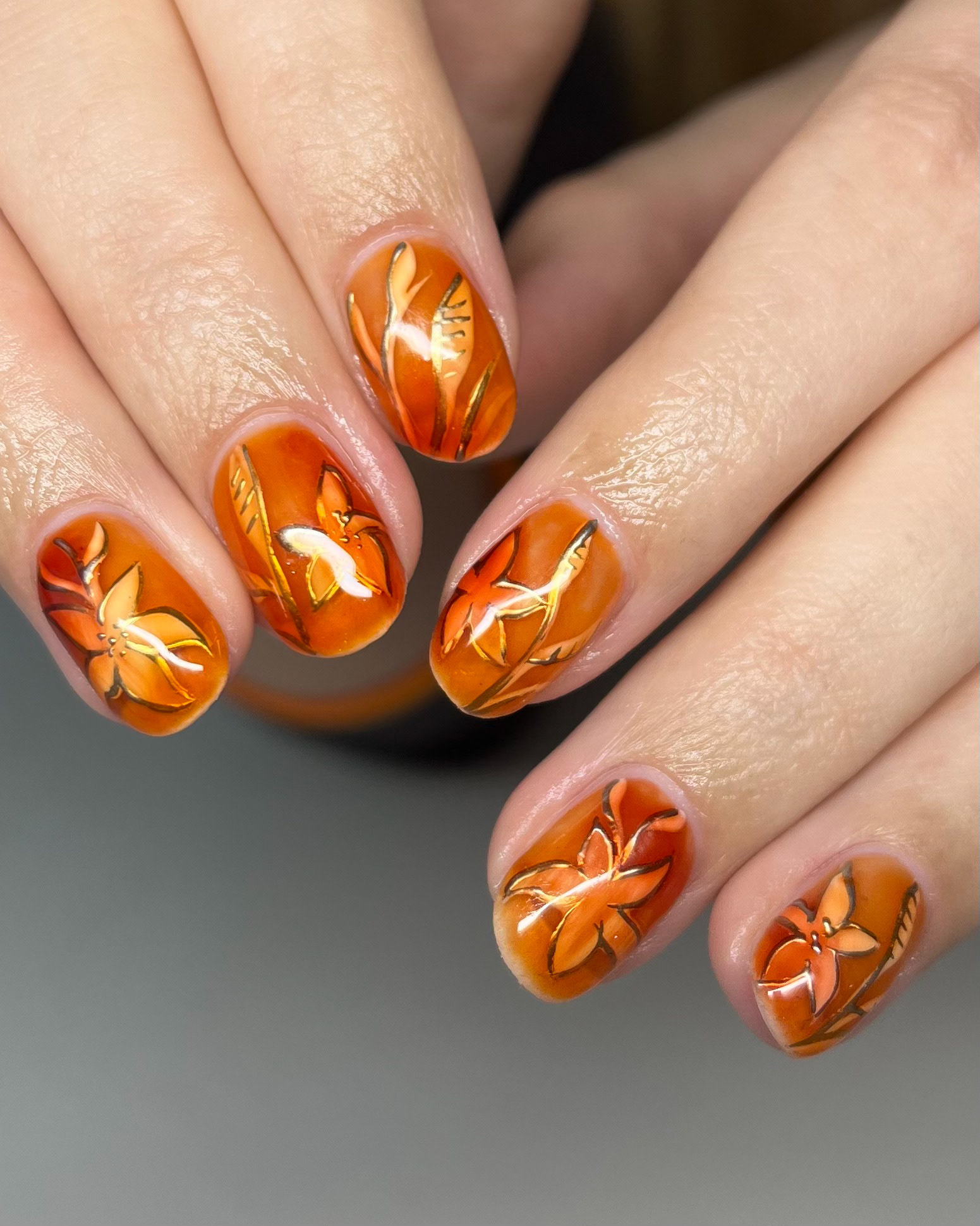 Georgia | Structured Gel Manicure + tier 2 art