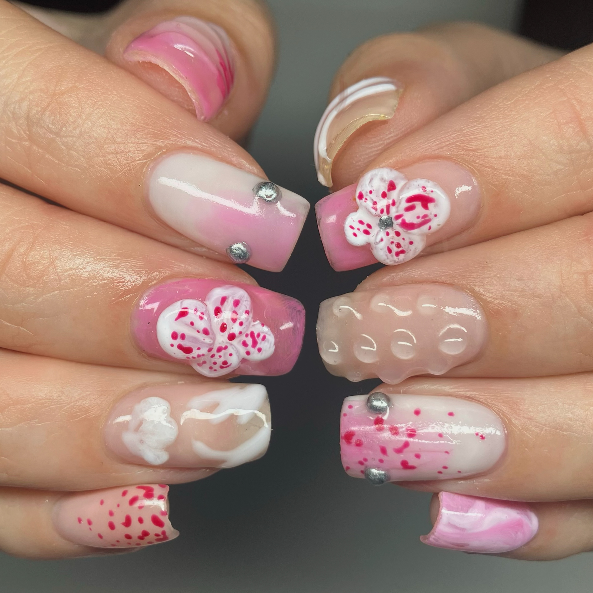 Georgia | Structured Gel Manicure + tier 3 art