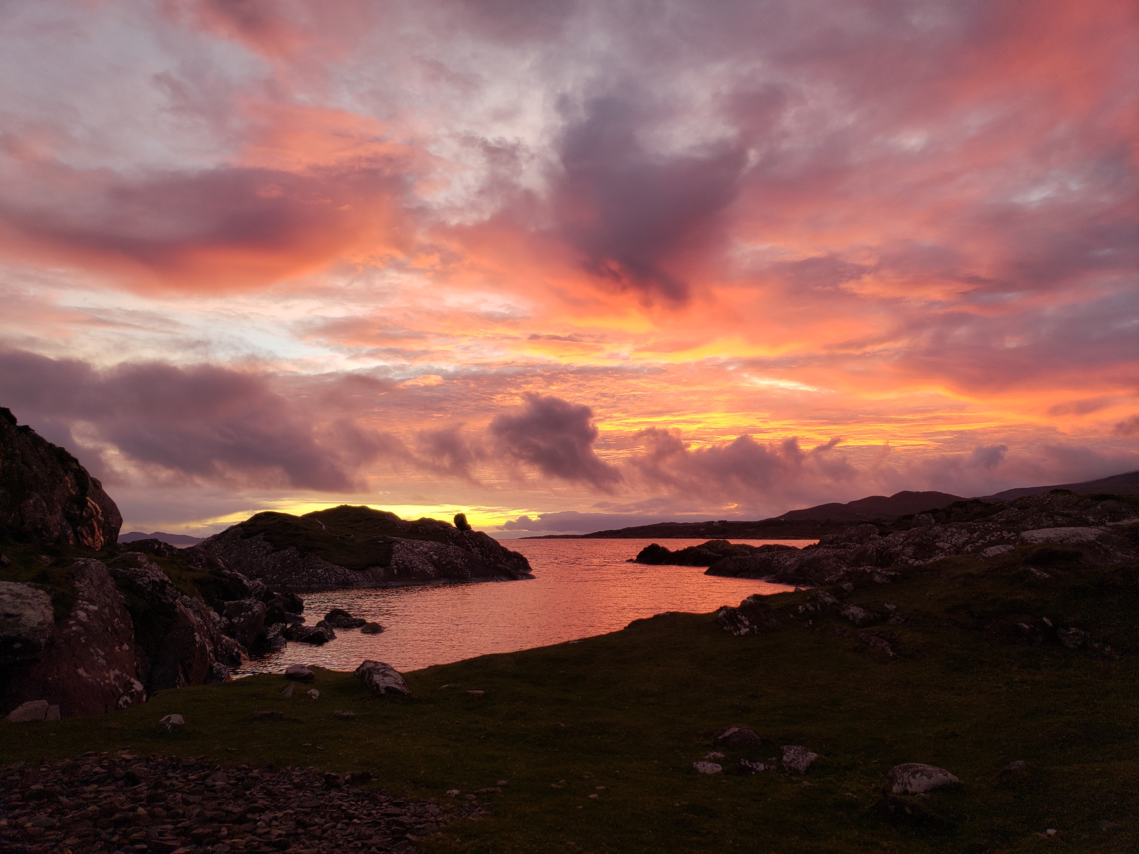 Glesk Pier, Ring of Kerry at Sunset