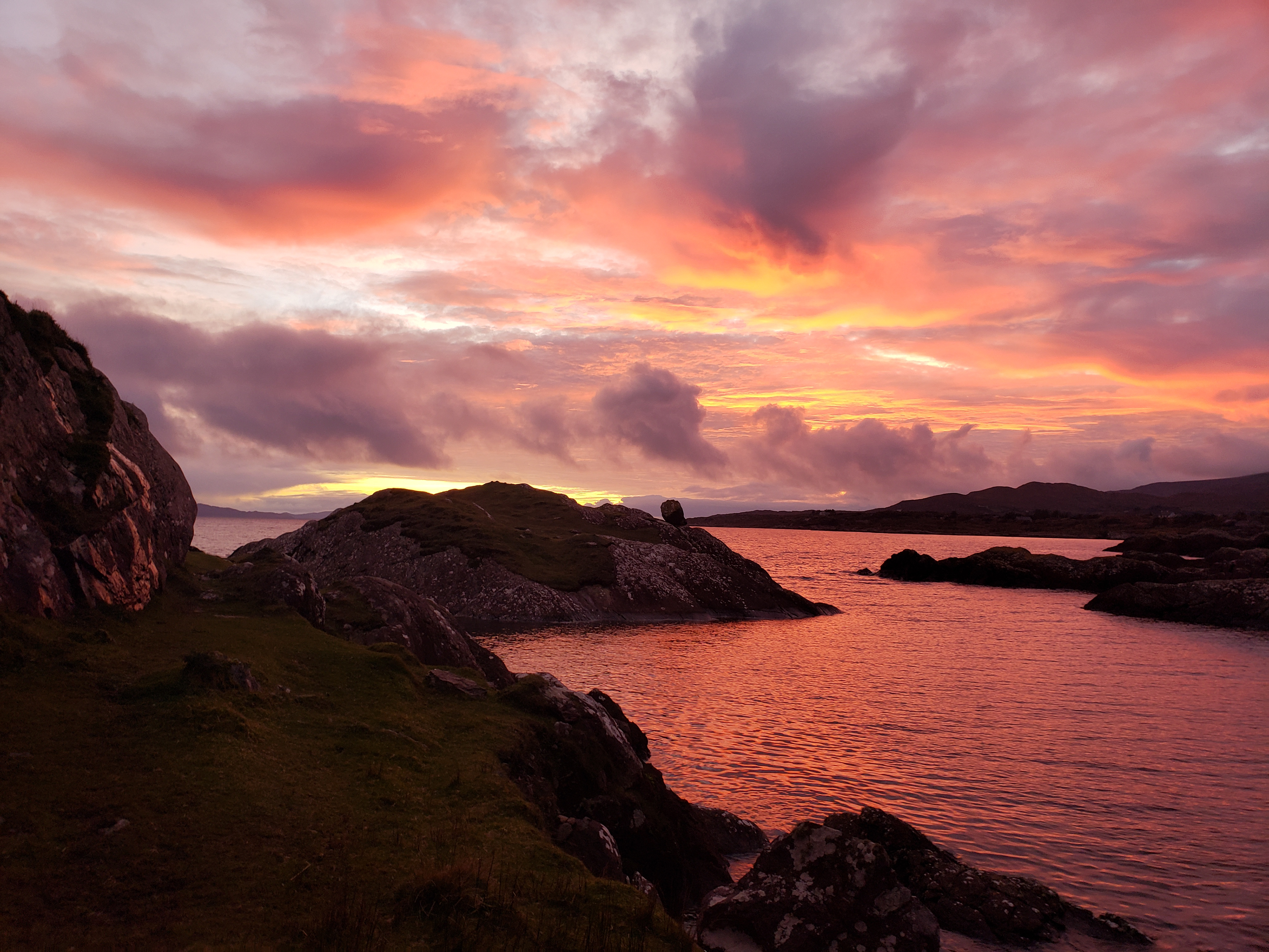 Glesk Pier, Ring of Kerry at Sunset