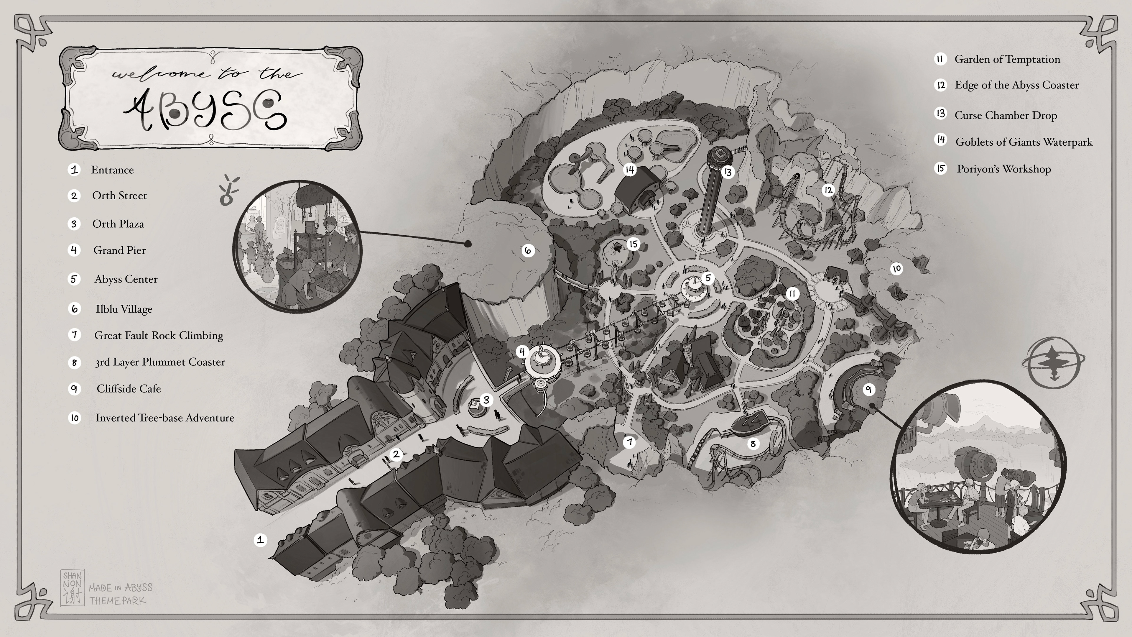 Theme Park Map