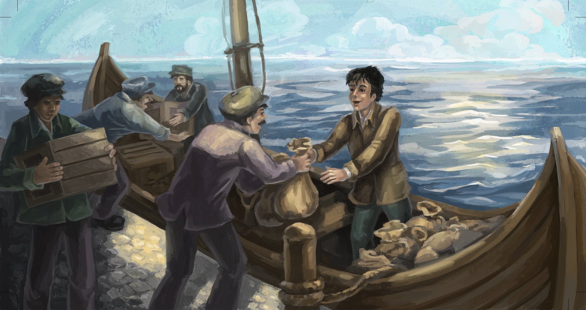 The Mermaid's Gift spread 28-29