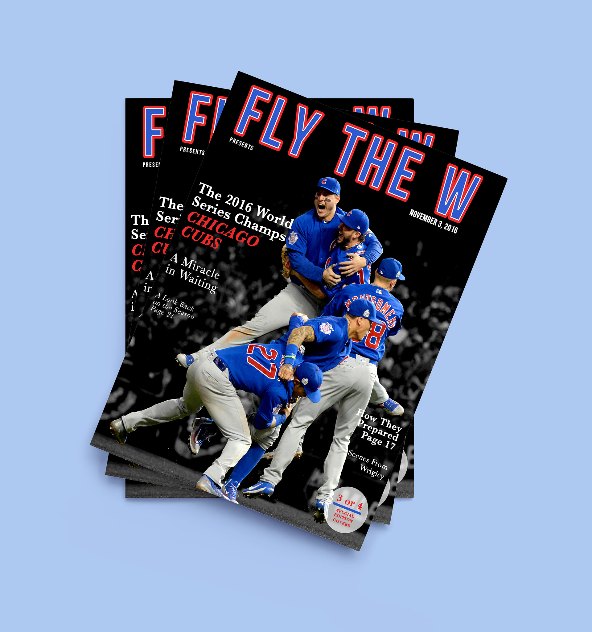The cover for "Fly the W" magazine.
