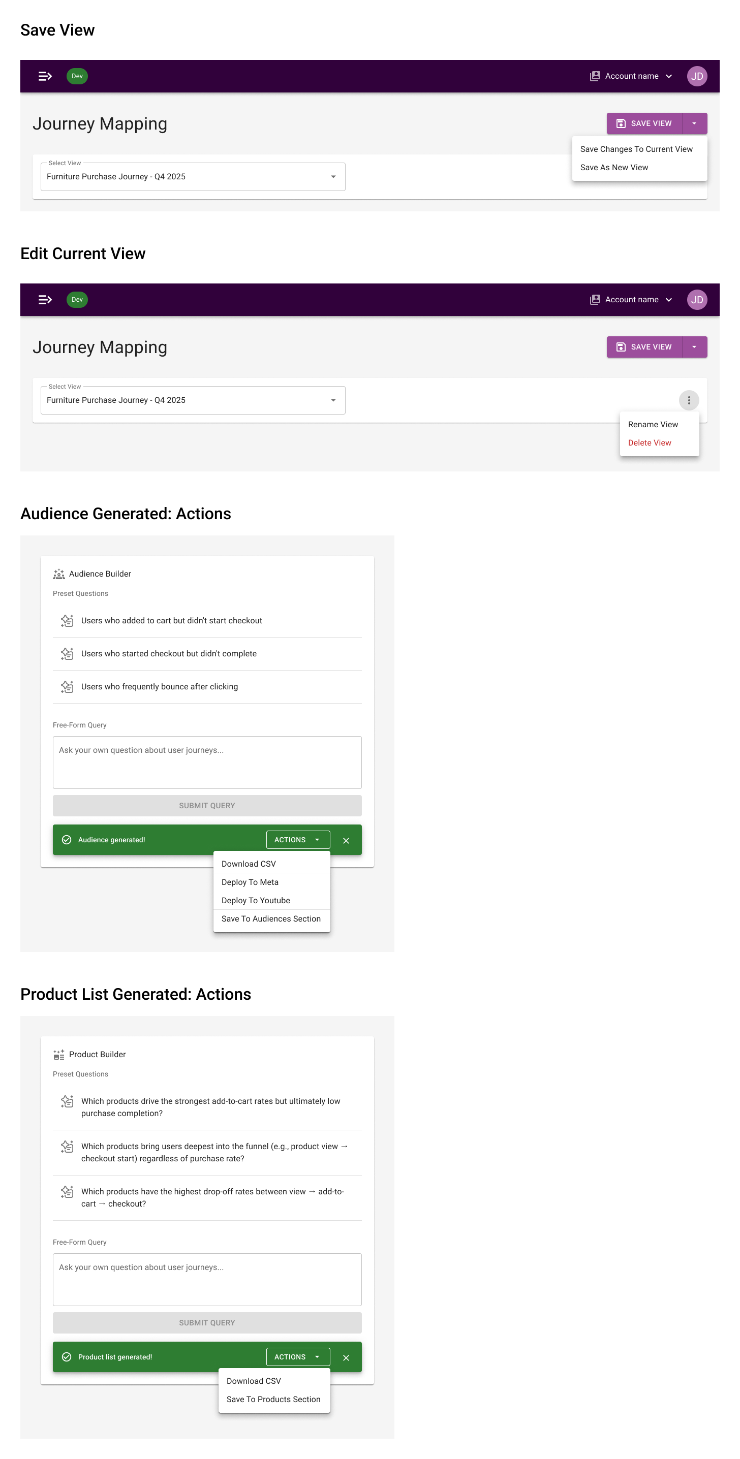 Drop-down Menus