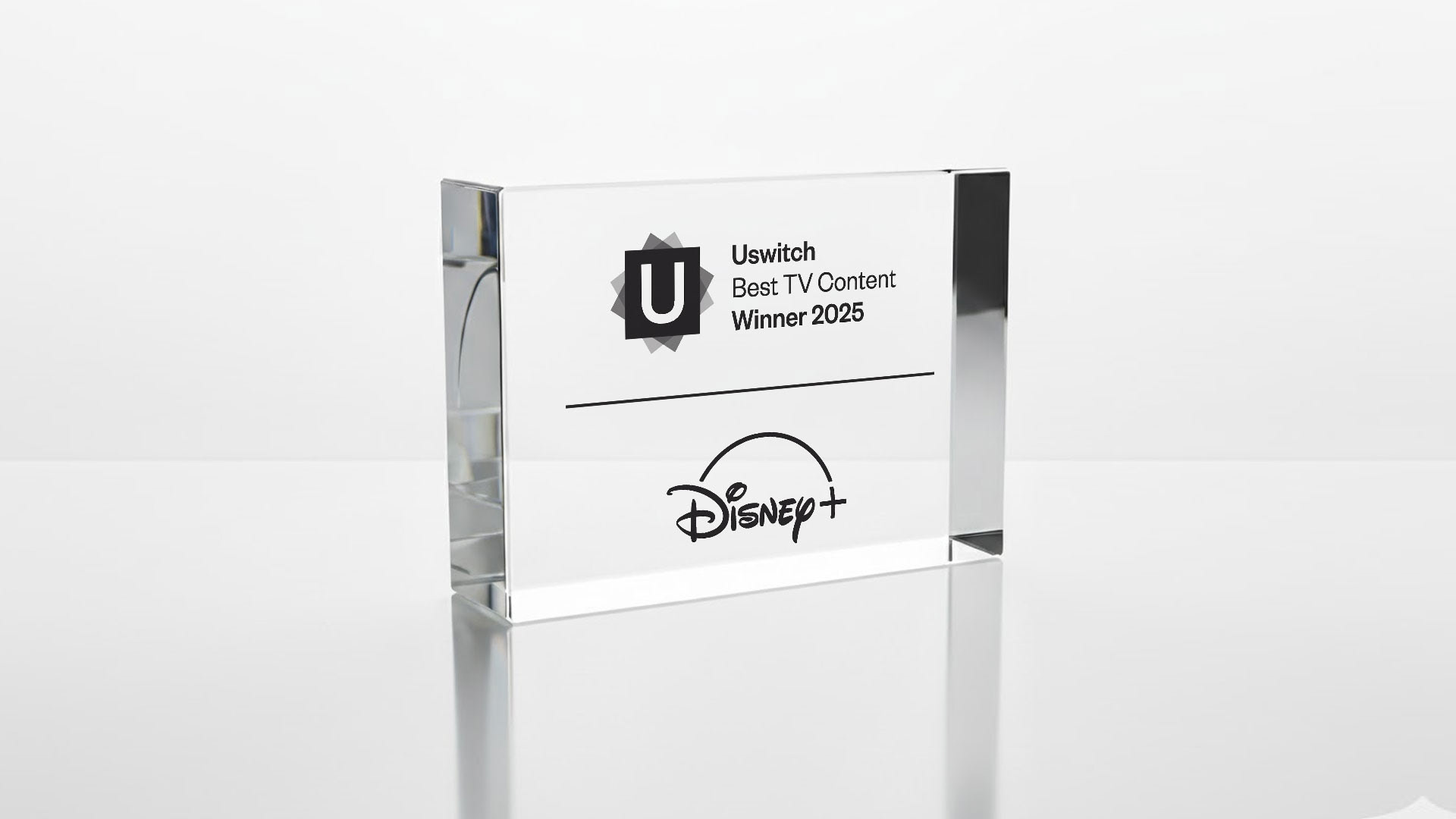 Uswitch Telecom Awards Trophy