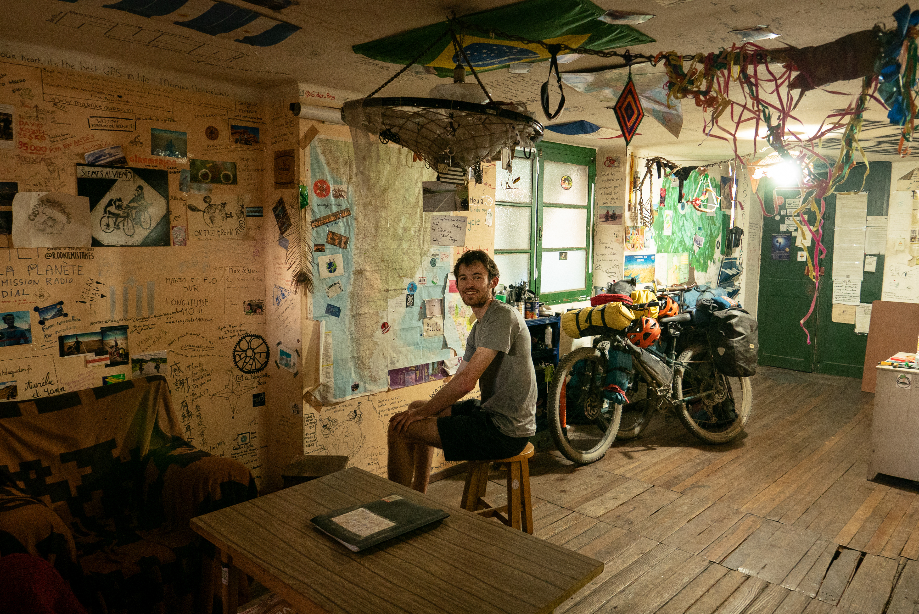 The infamous inner-city safe haven of the Casa de Ciclistas La Paz