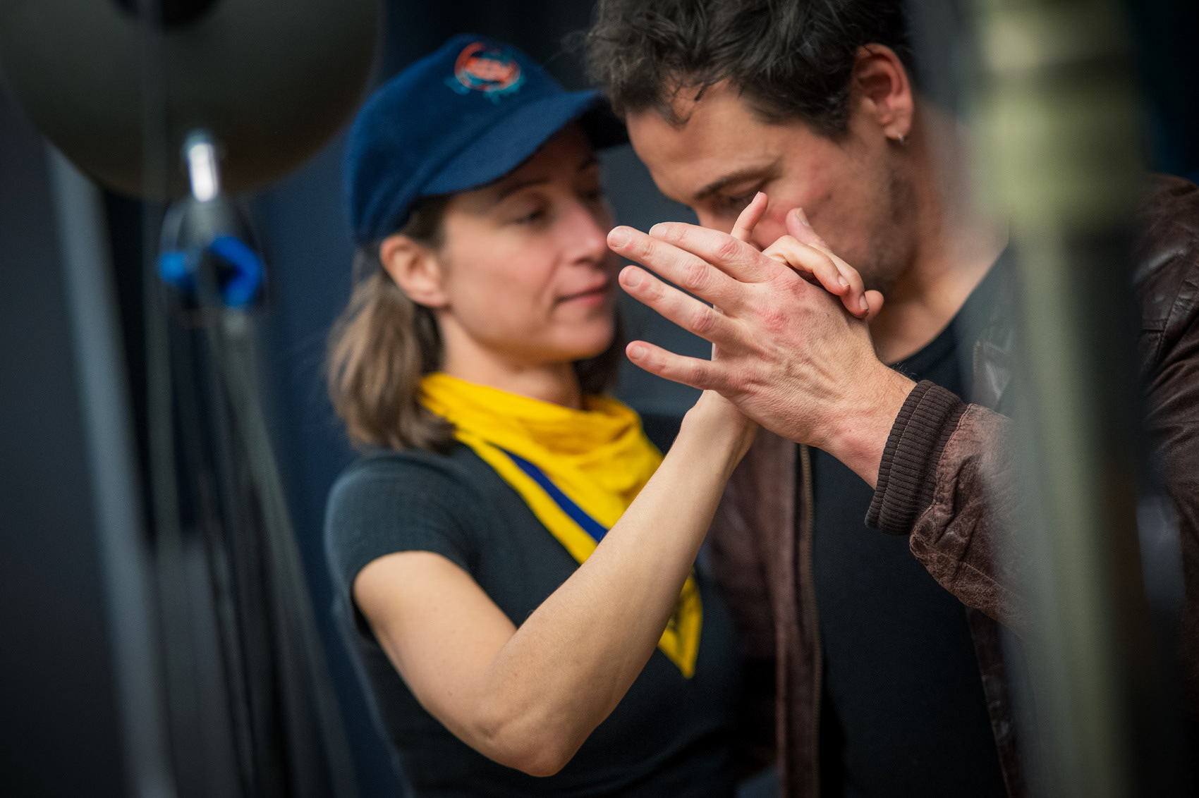 Aenne Schwarz und Felix Kramer beim Radio Tatort der ARD