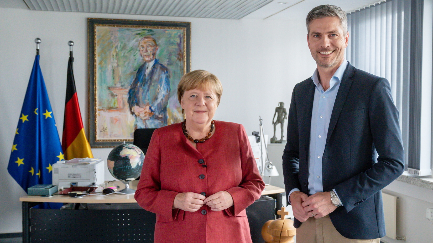Angela Merkel & Ingo Zamperoni