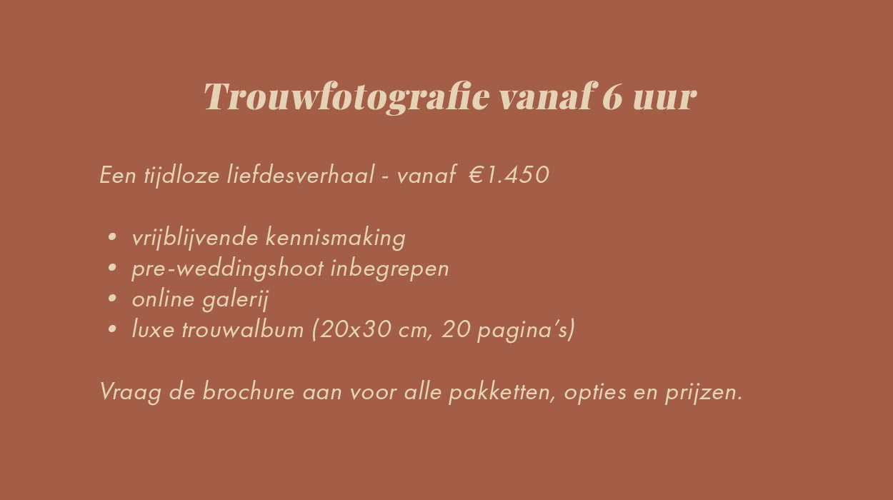 Een (klein en intiem) huwelijk vastgelegd met romantische details en warme momenten.