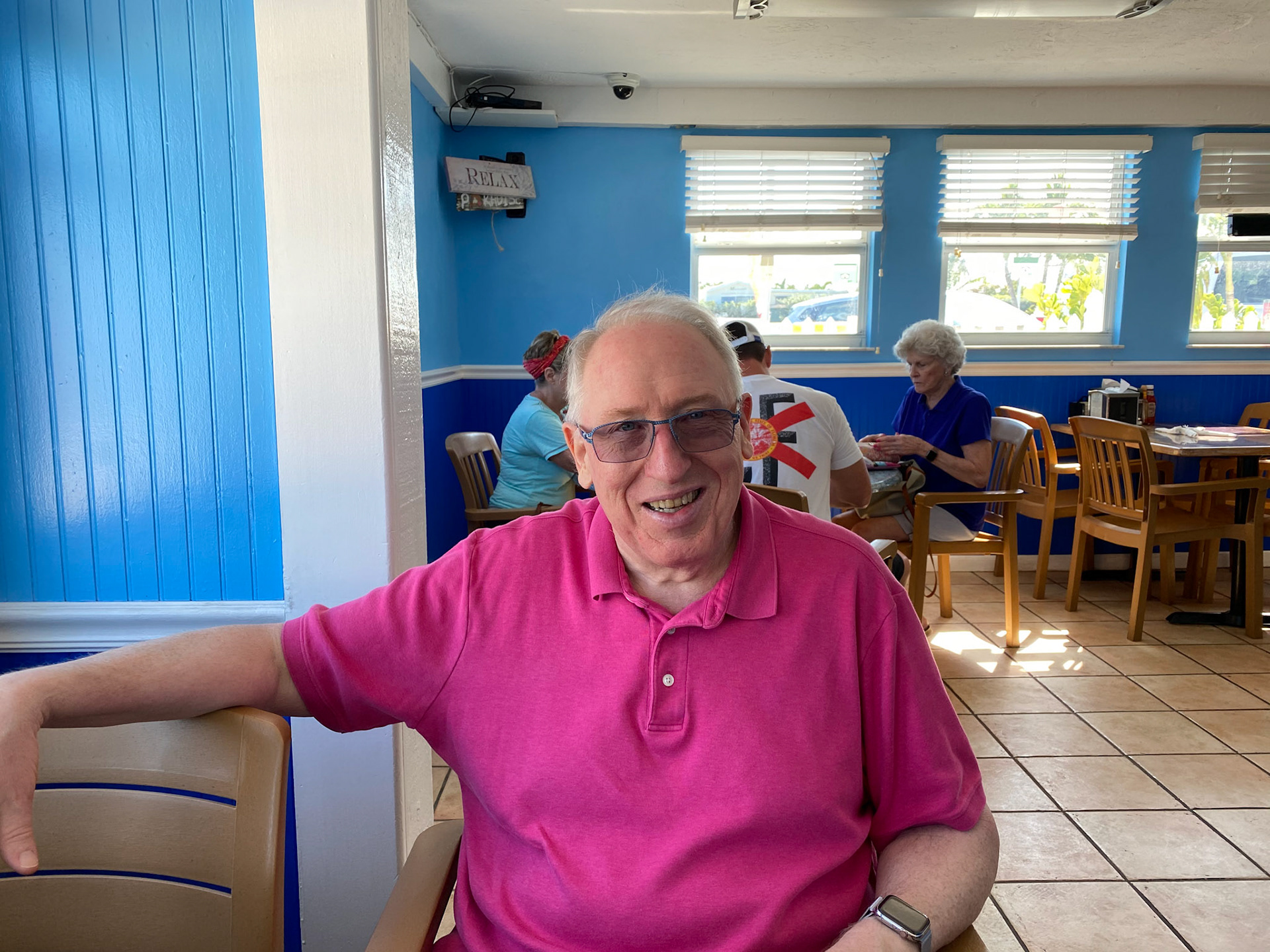 Waiting for our food