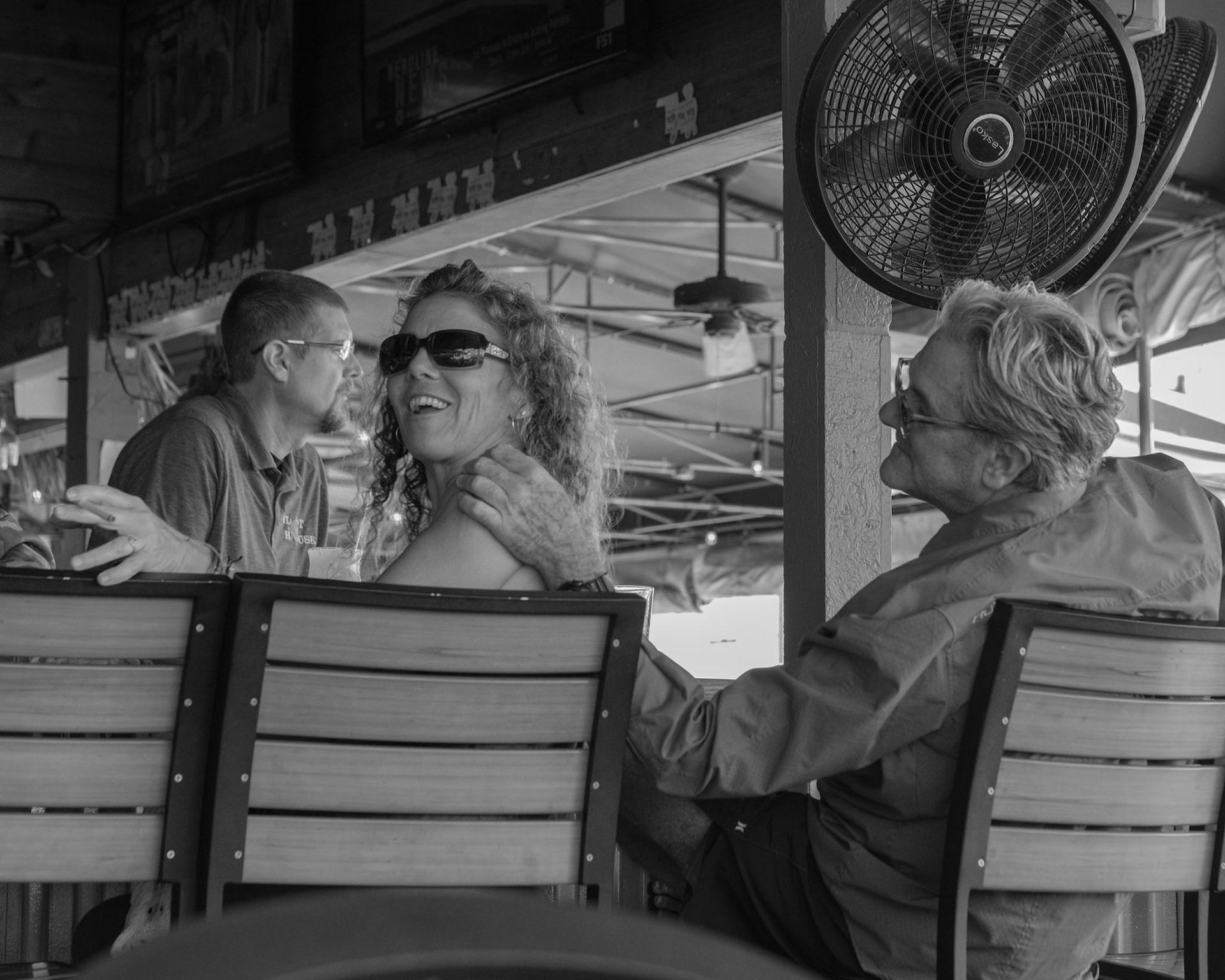 At the Pilot House bar