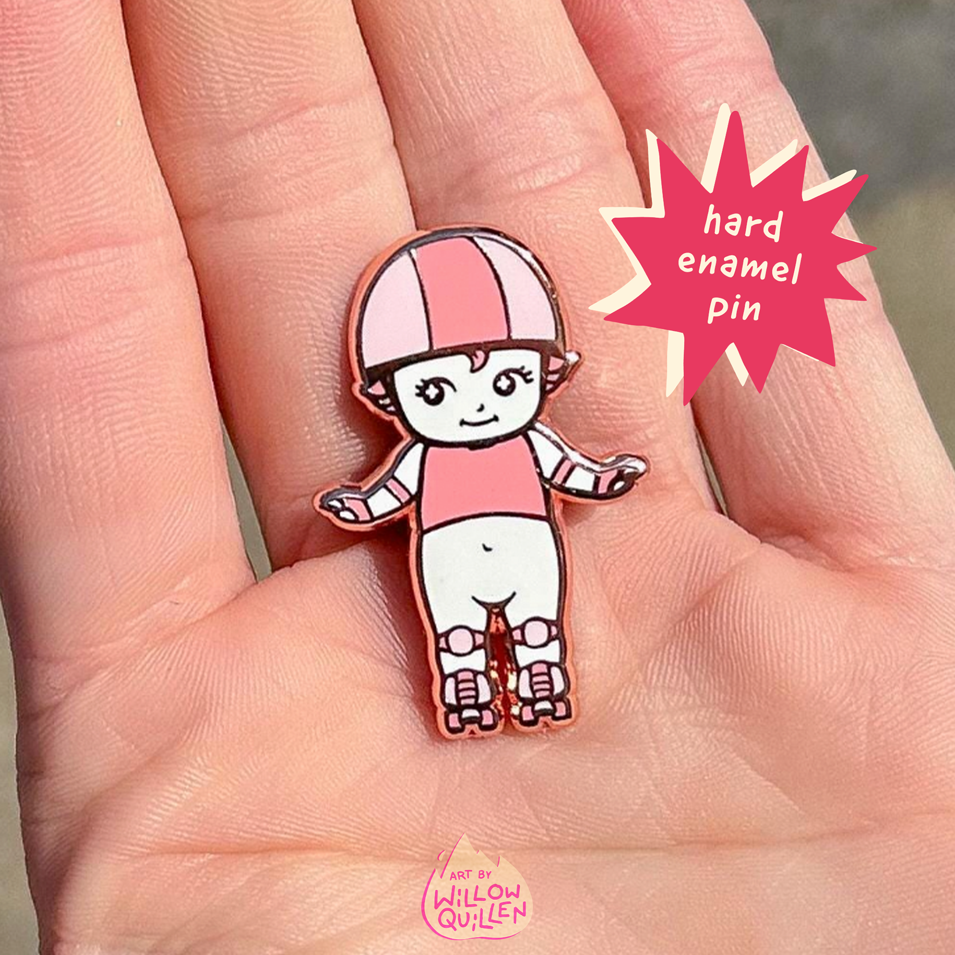 Whatsername Studio | Hard Enamel Pin Product Design