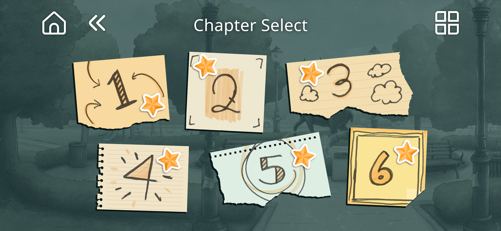 Chapter Select Screen | Cadence Ford