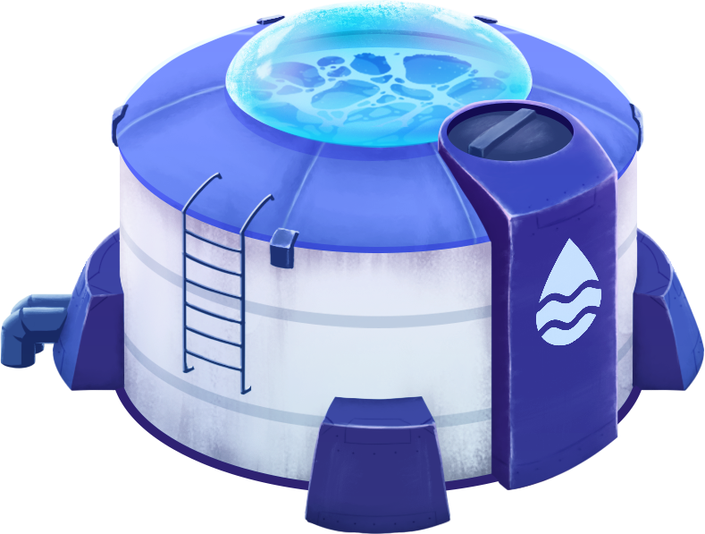 Isometric Water Tank Element | Way Out
