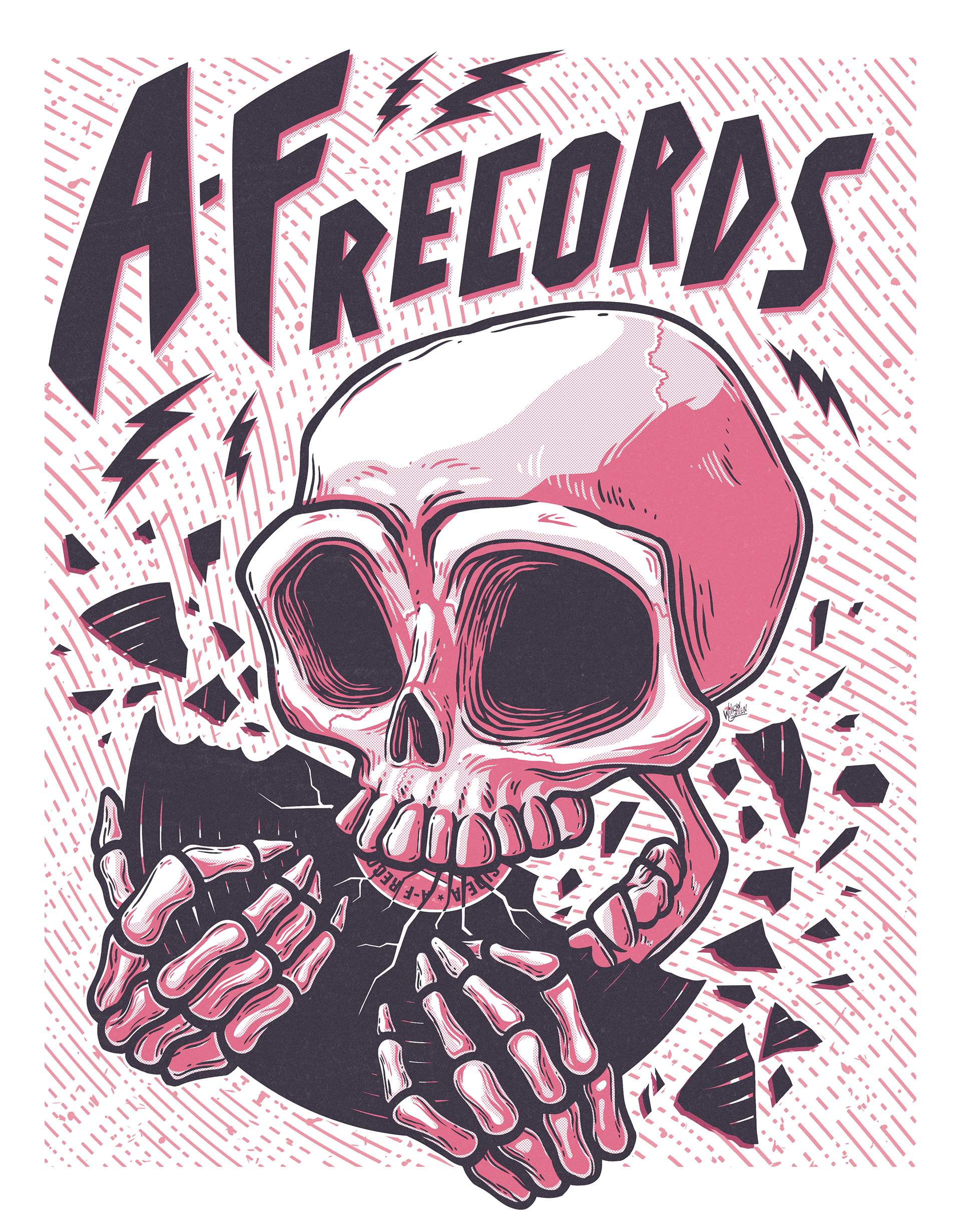 Screen Print Poster Colorway 1 | A-F Records