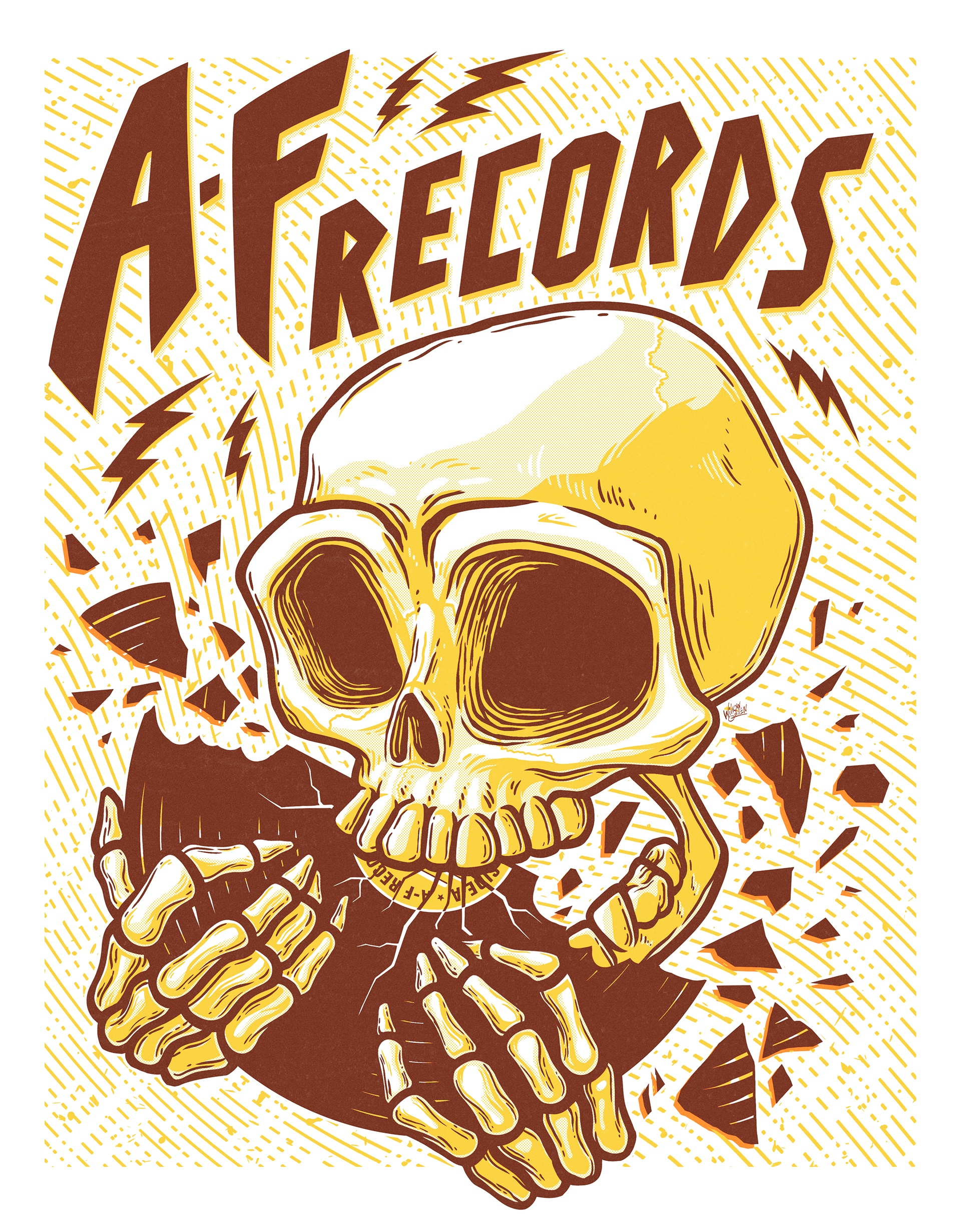 Screen Print Poster Colorway 2 | A-F Records