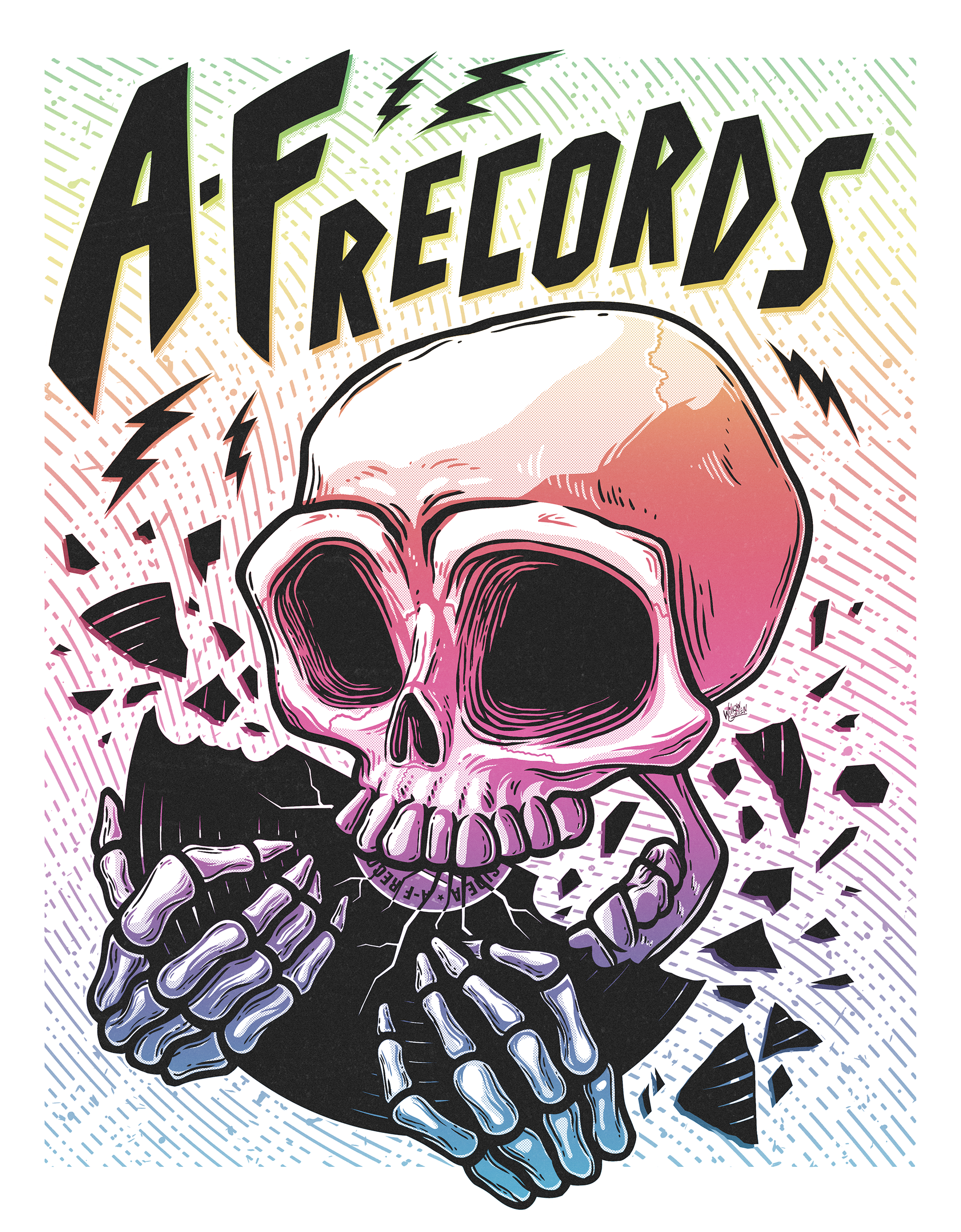 Screen Print Poster Colorway 4 | A-F Records