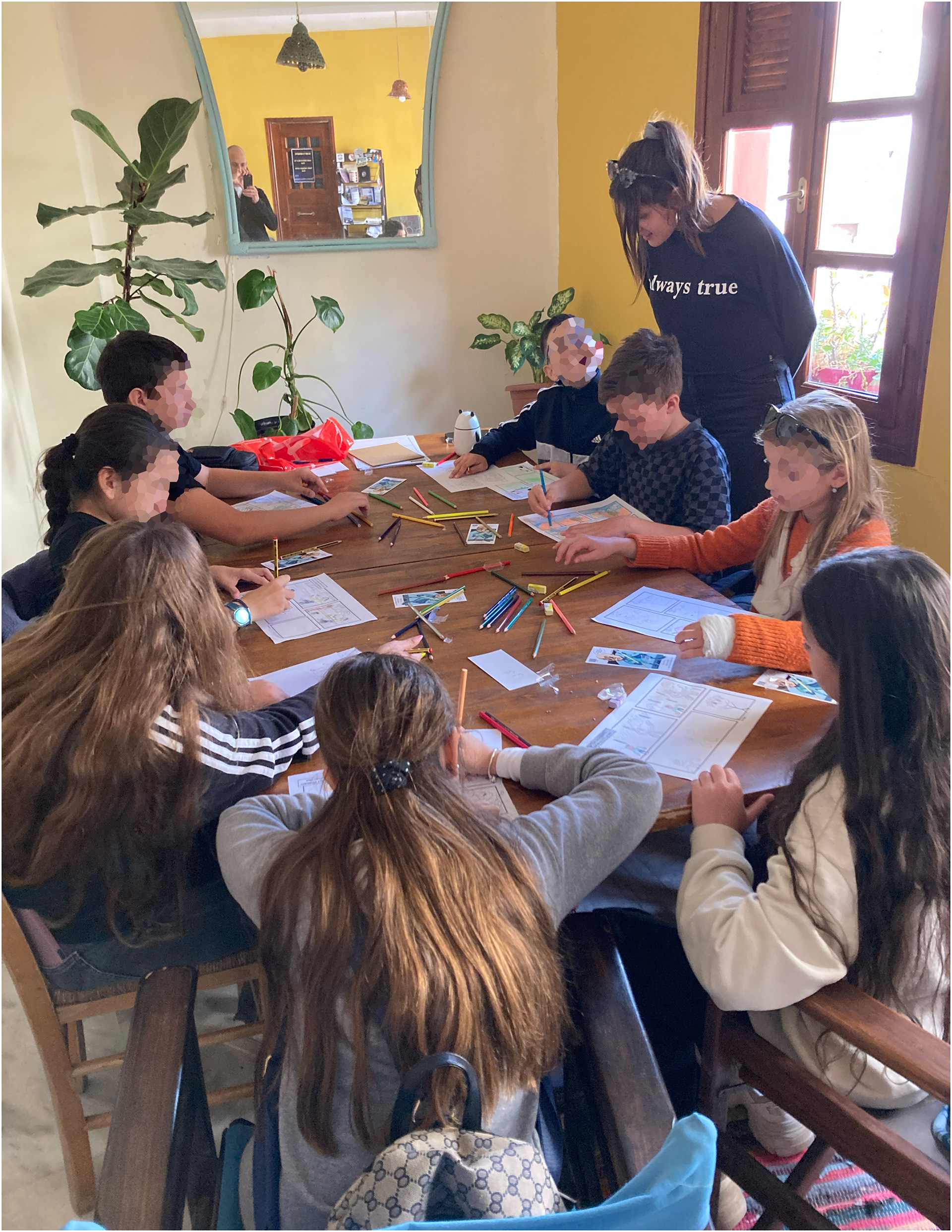 School Visit at cafe Geppetto, Rethymno - 2025
