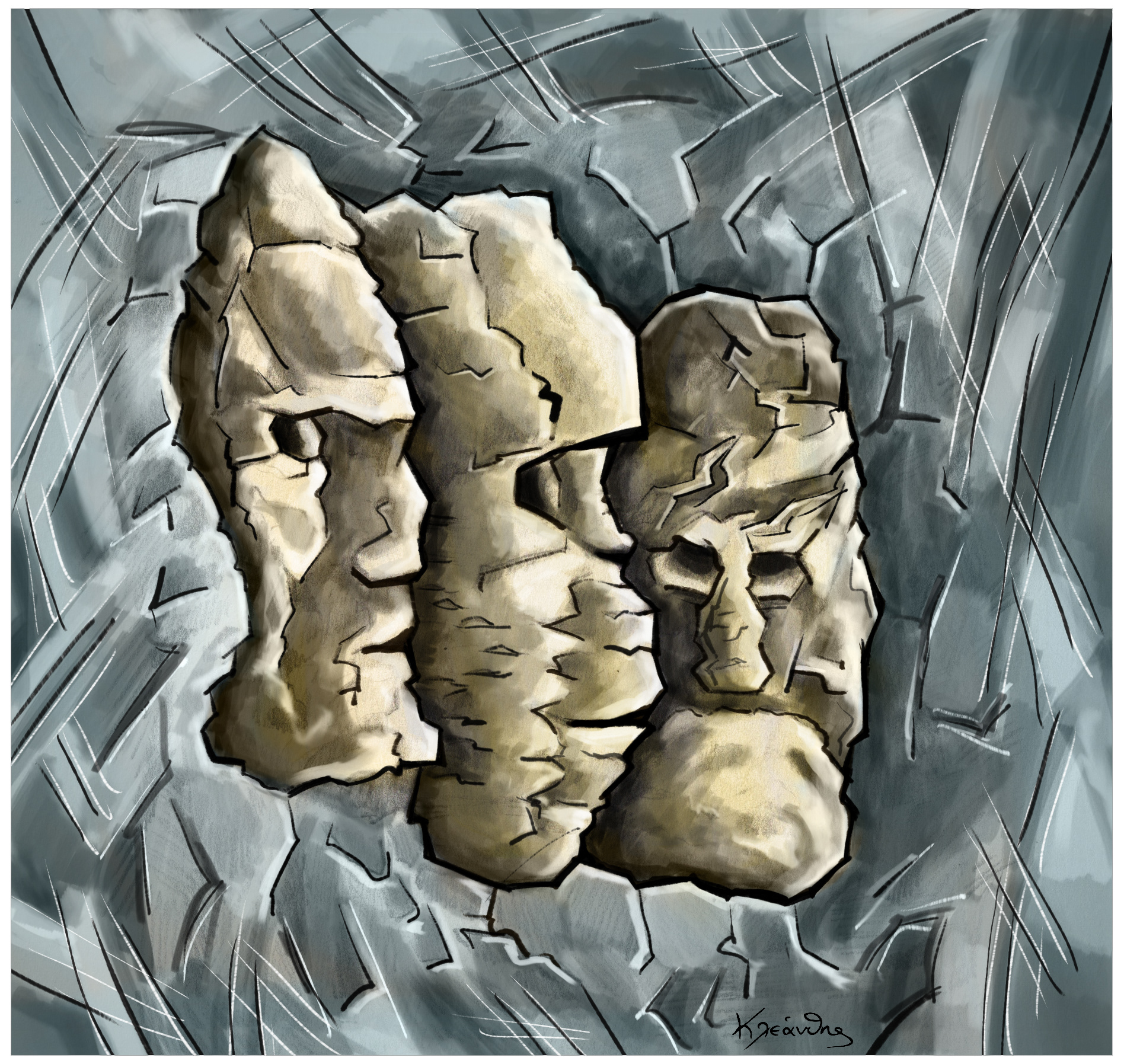 "Stone Faces" - 2025