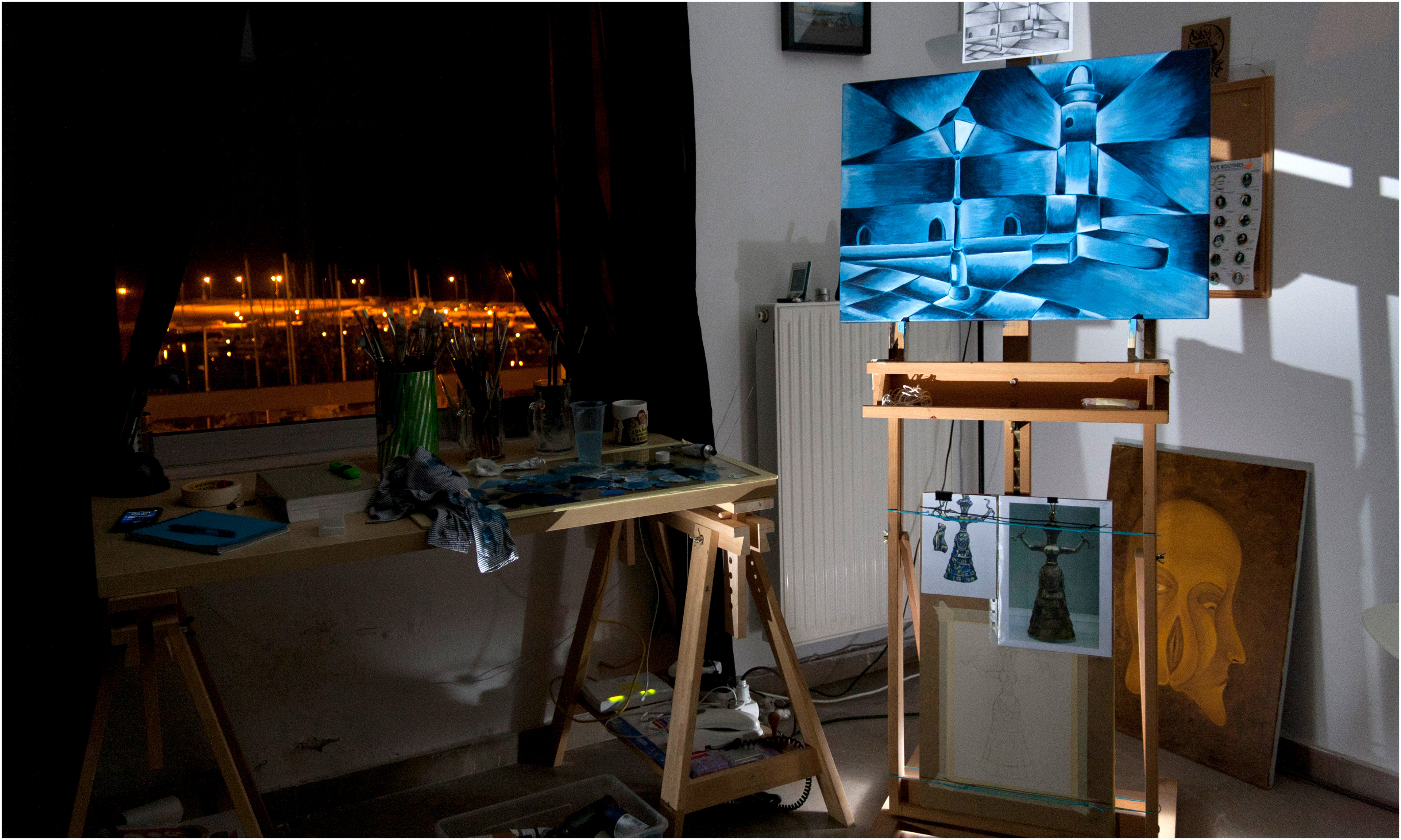 "Lighting the Lighthouse" - working area, 2015