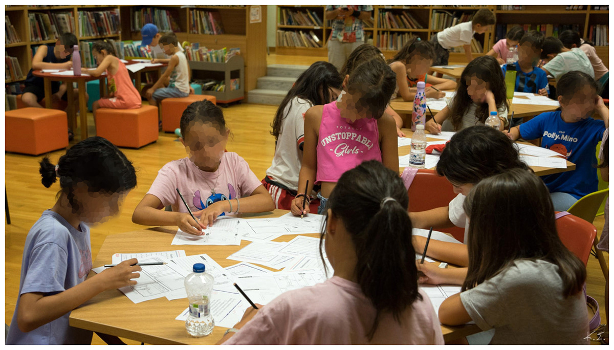 Kids while designing their own Monsters!