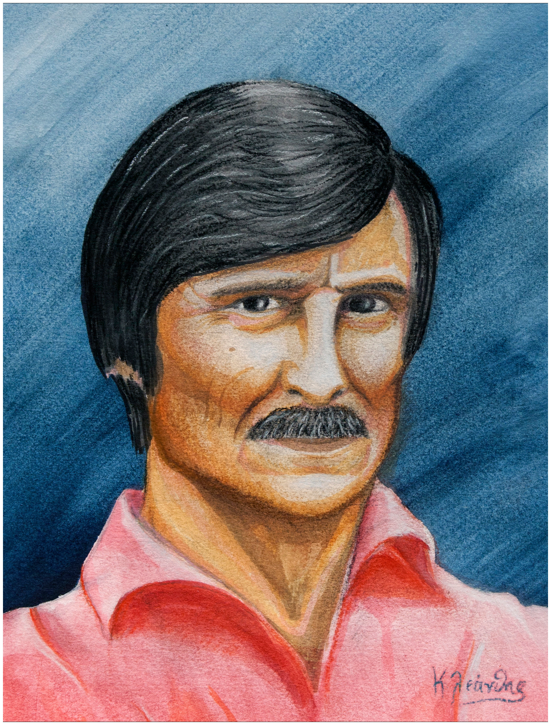 "Tarkovsky" - Graphite and Wood crayons, 2015