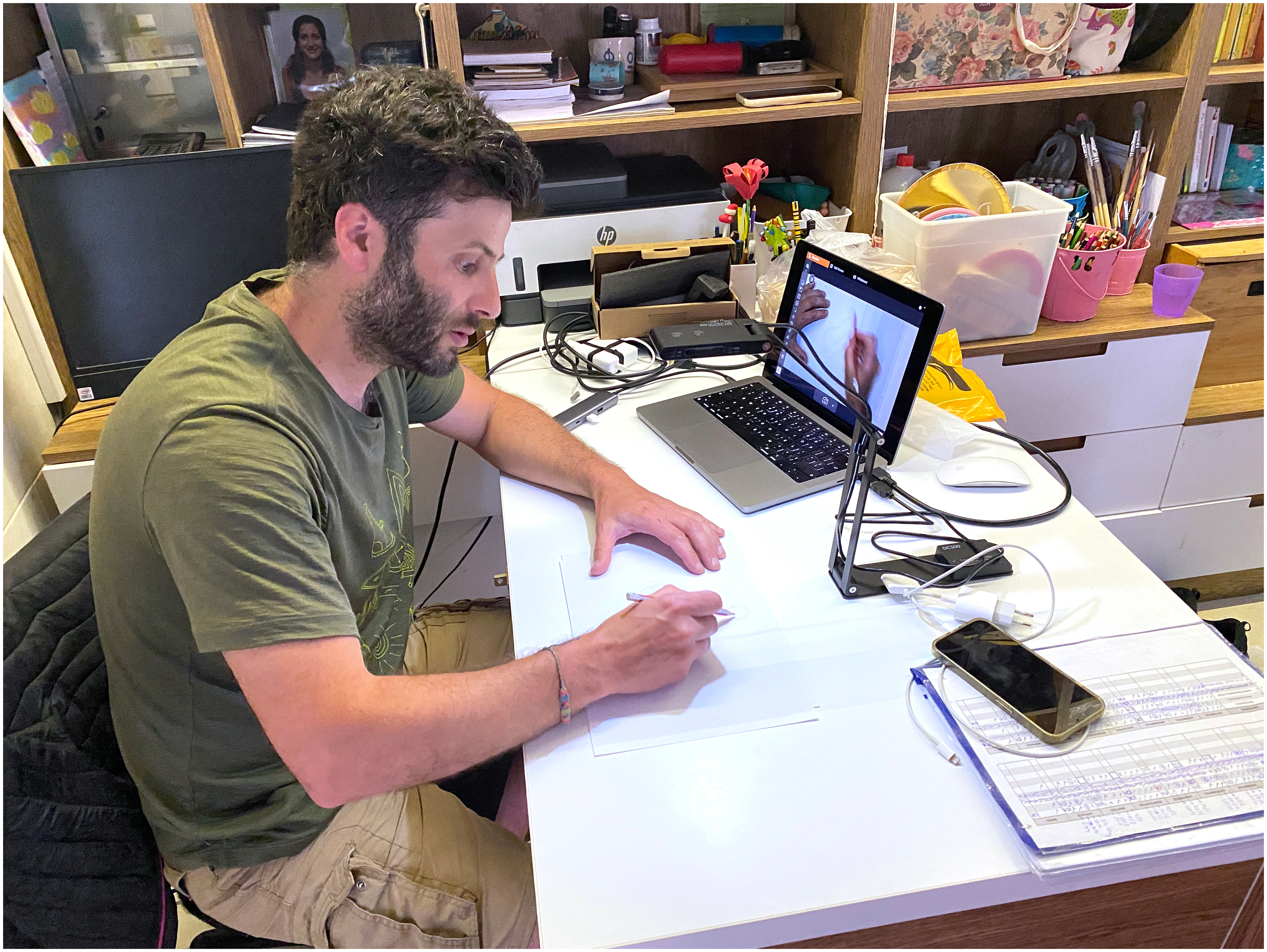 Guest artist Florian Guivarch, presenting his artwork on Animation - 2026
