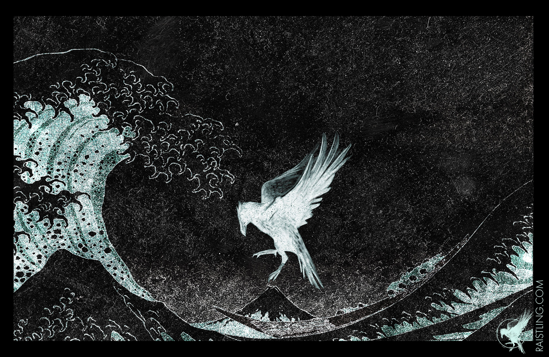 Above the waves: an Graphic illustration I created exclusively for my new website (2019).