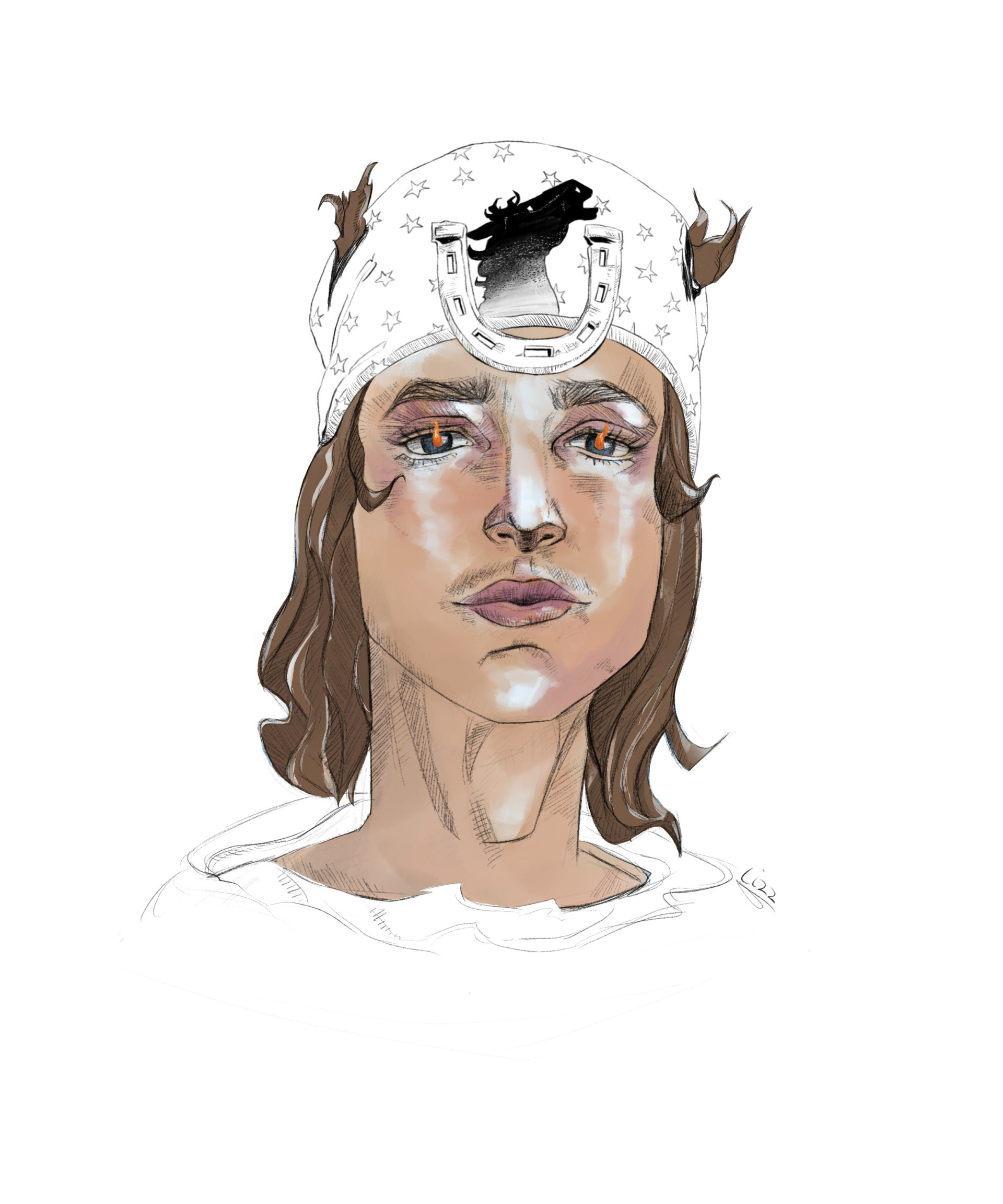 Stylized portrait - Jojo's bizarre adventure graphic style - Color