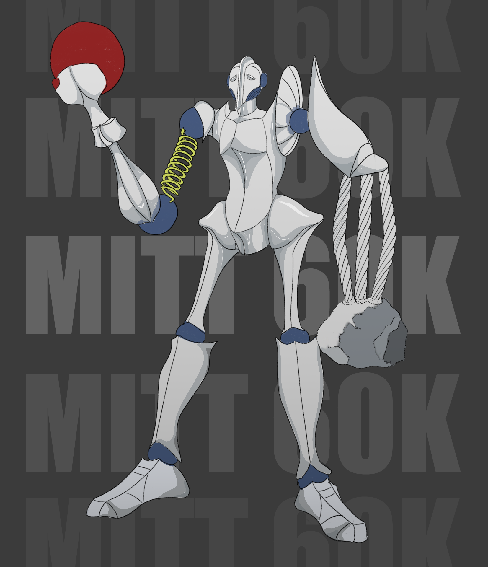 Mitt 60 Tonne, a state of the art Mobile Suit that hits as hard as it moves- hard, and fast!