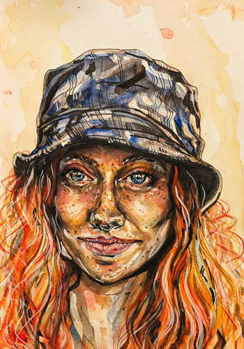 Portrait: Aquarell, 2024
