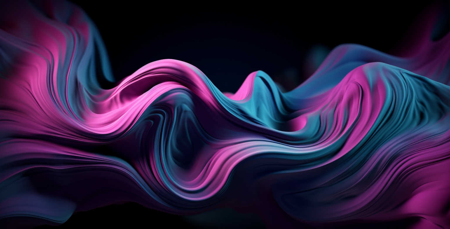 Ethereal Waves digital video art thumbnail showing abstract shapes and fluid motions.